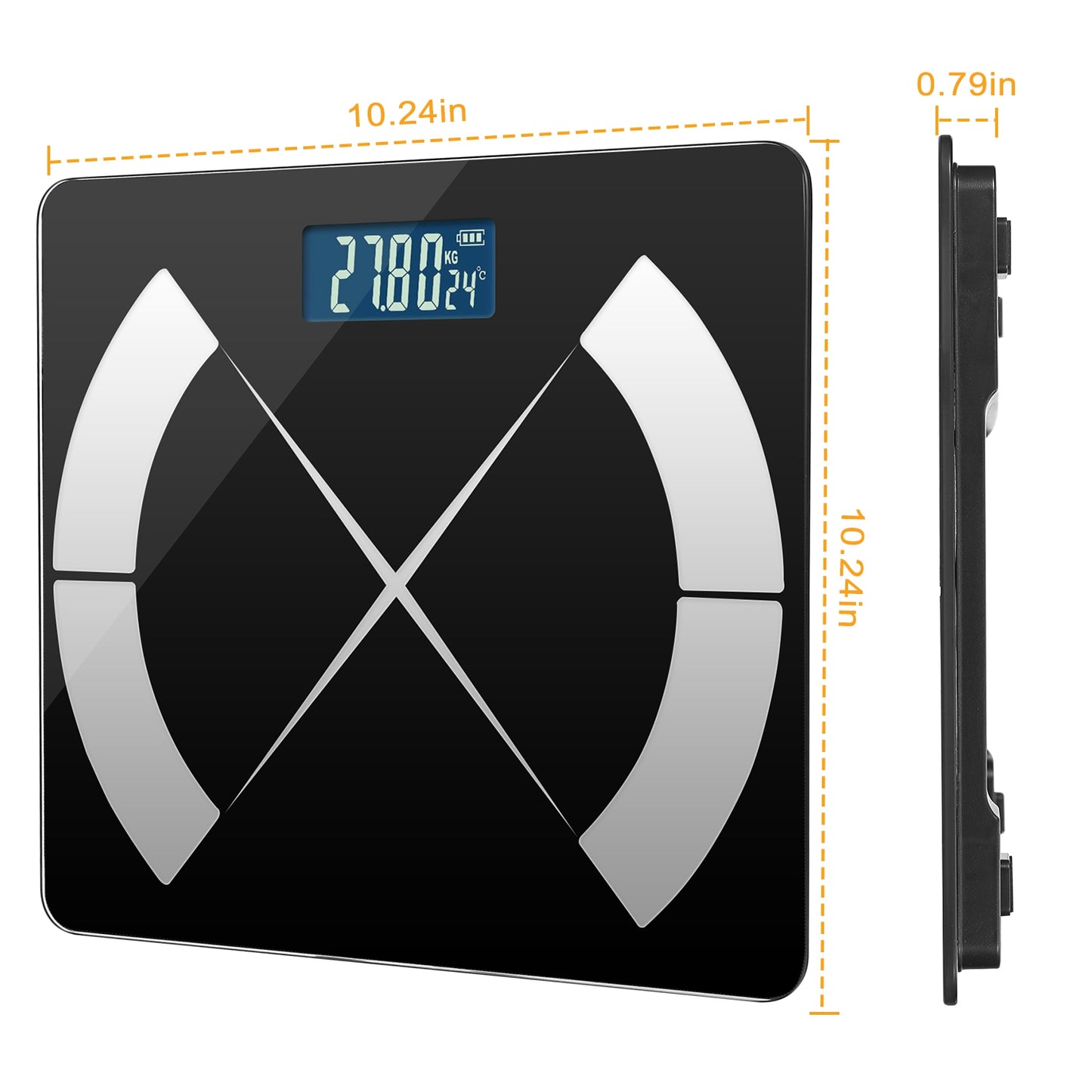 Smart Body Composition Scale Fat Monitor Digital APP Scale BMI Health Analyzer