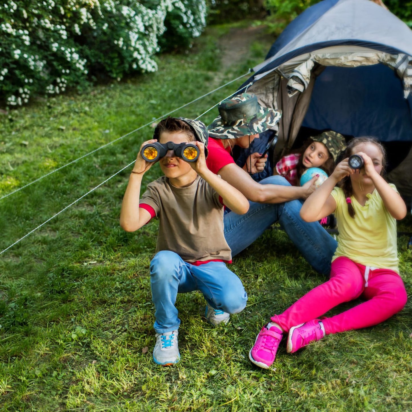 Portable HD Binoculars with FMC Lens Low Light Night Vision Telescope