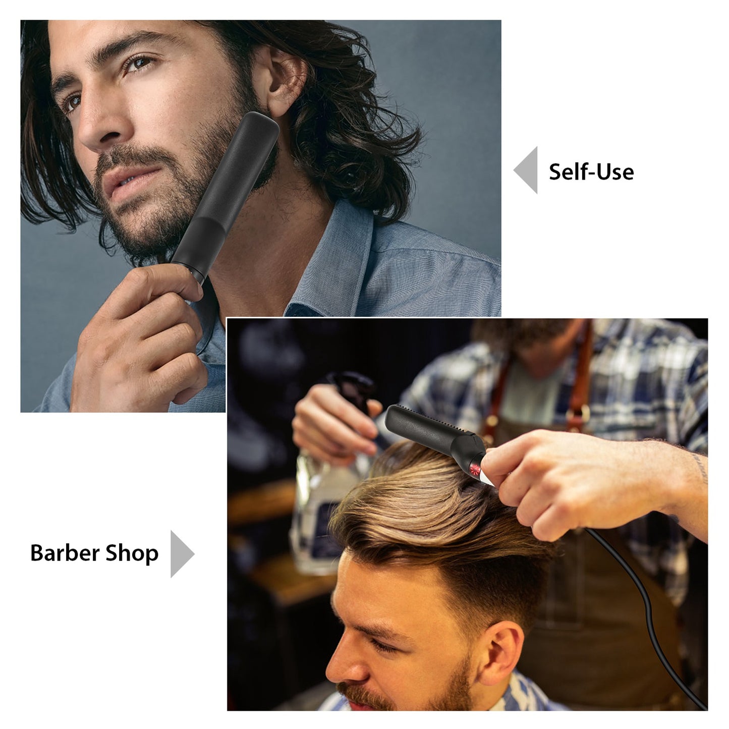 Beard Hair Straightener Quick Straightening Heat Comb for Men Electric Hair Styling Comb