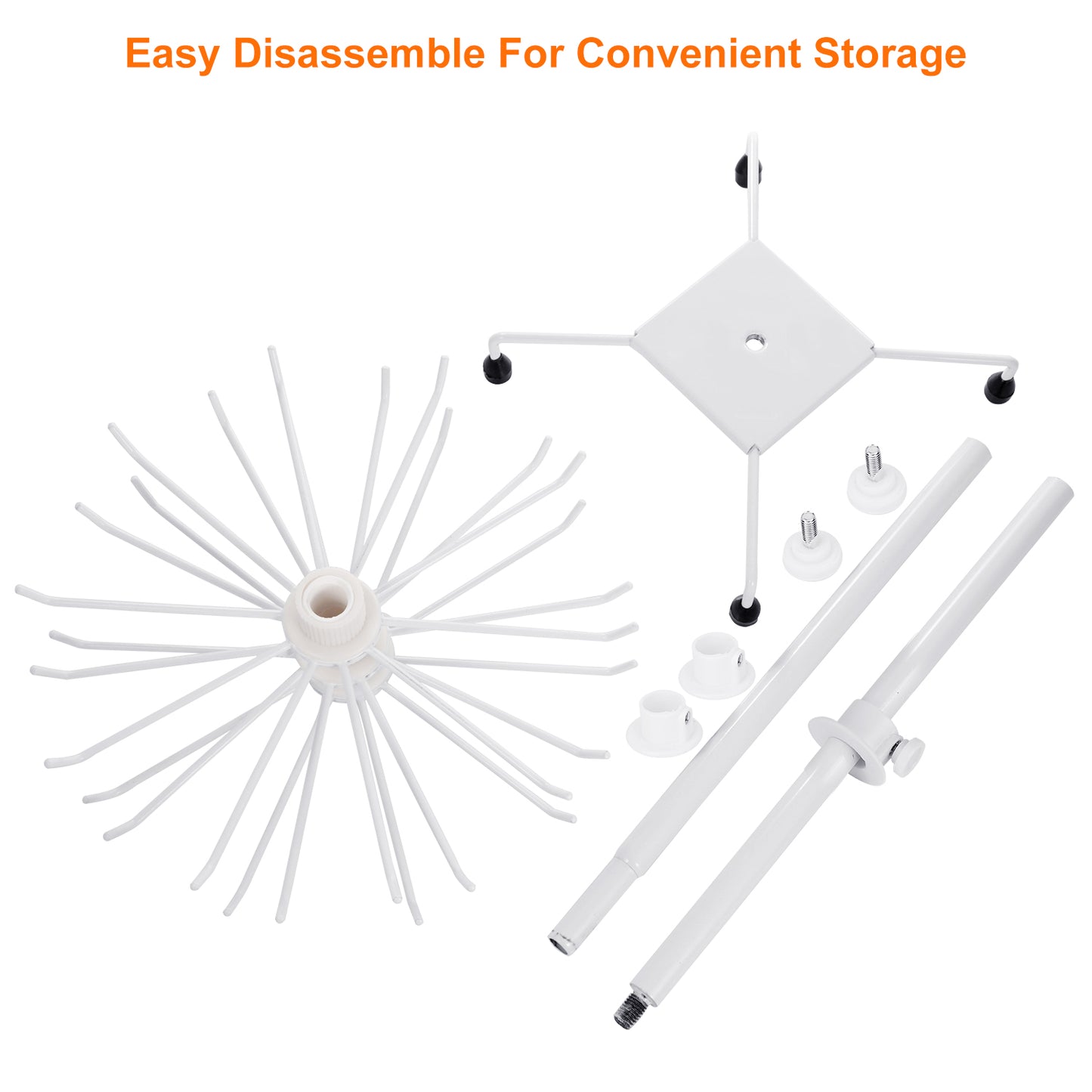 3-Tier Metal Jewelry Rack 30-Hook Necklaces Bracelets Display Stand