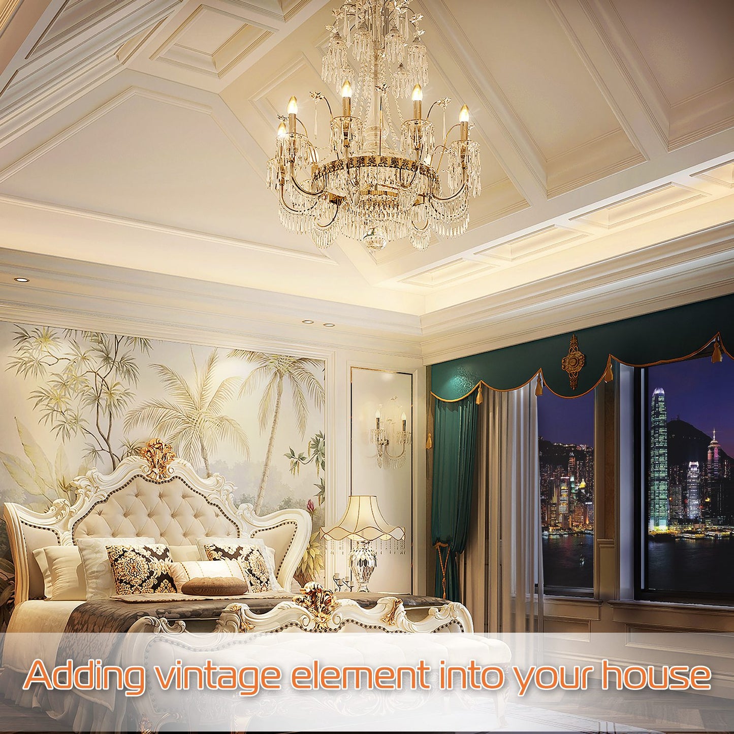 4pcs 5W E12 Candelabra Bulbs 600 LM 50W Equivalent Candle Light