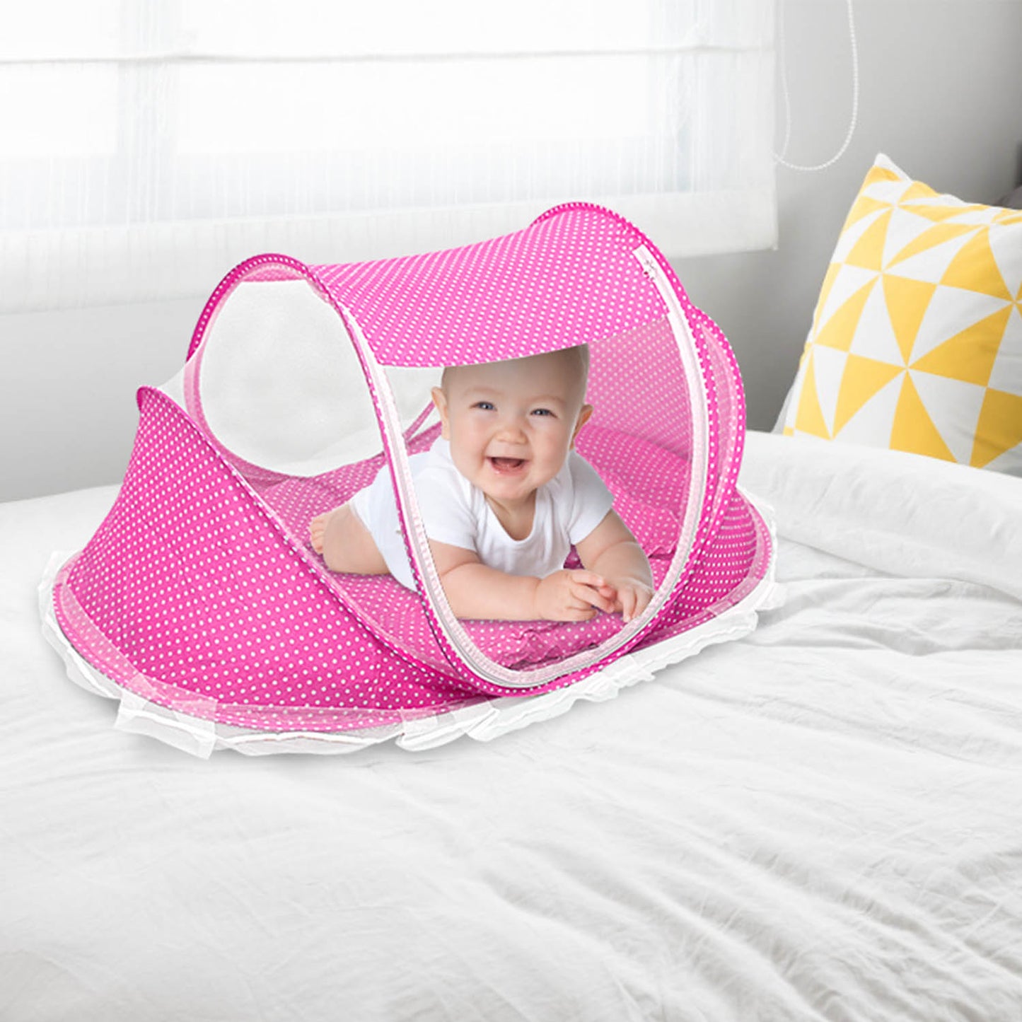 Foldable Baby Travel Bed Portable Infant Mosquito Net Tent
