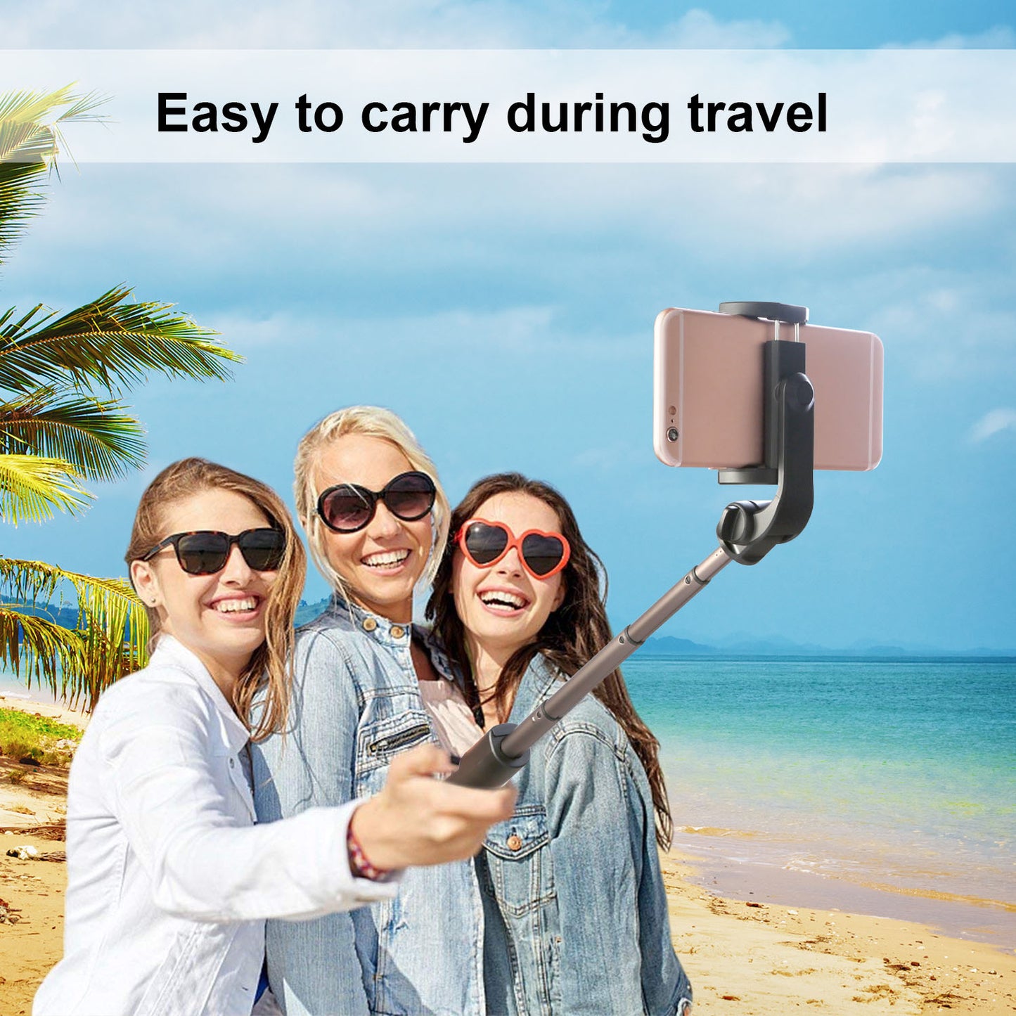 Wireless Selfie Stick Extendable Phone Camera Stick Tripod