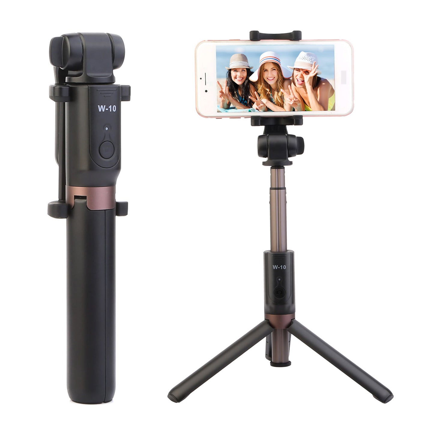 Wireless Selfie Stick Extendable Phone Camera Stick Tripod
