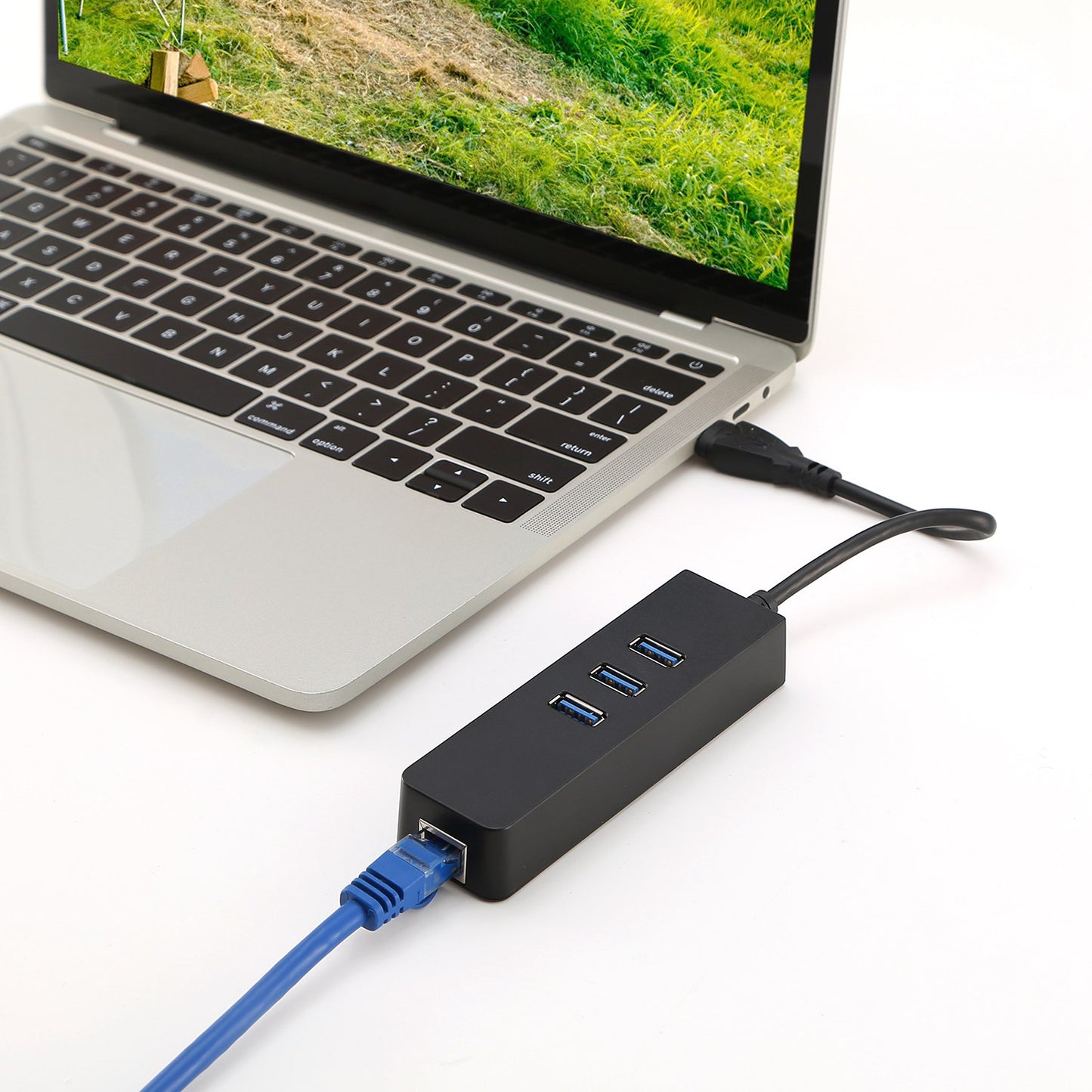 3 Ports USB 3.0 Hub Gigabit Ethernet Adapter 10/100/1000 Mbps Converter