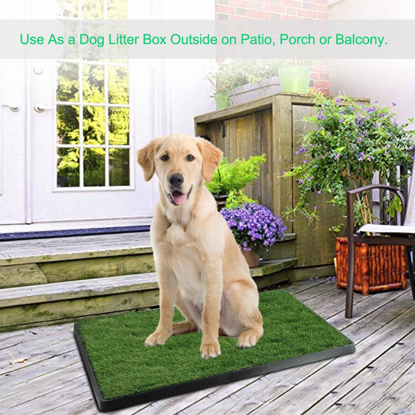 Dog Potty Training Artificial Grass Pad Pet Cat Toilet Trainer Mat Puppy Loo Tray
