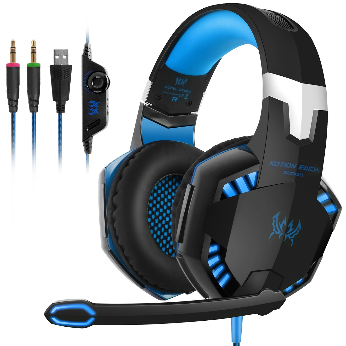 Kotion Each G2000 Gaming Headset Over Ear Headphones for PS4
