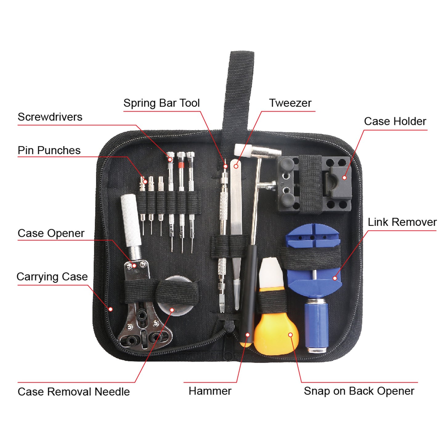 14 PCS Watch Repair Tool Kit Link Remover Watch Case Opener