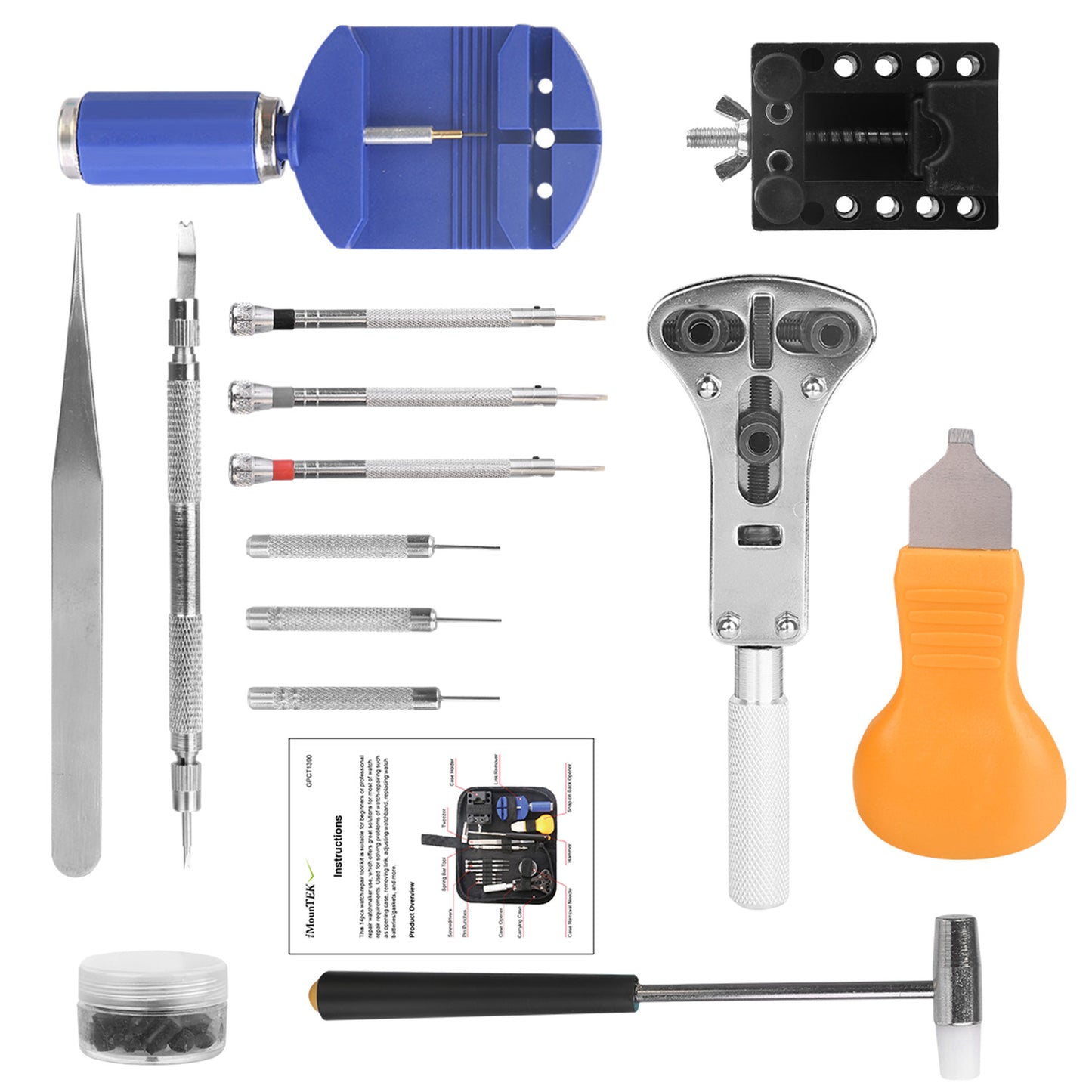 14 PCS Watch Repair Tool Kit Link Remover Watch Case Opener