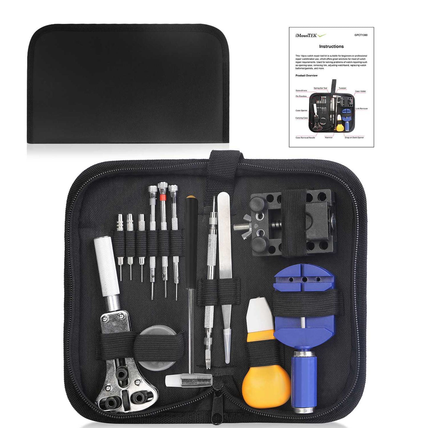 14 PCS Watch Repair Tool Kit Link Remover Watch Case Opener