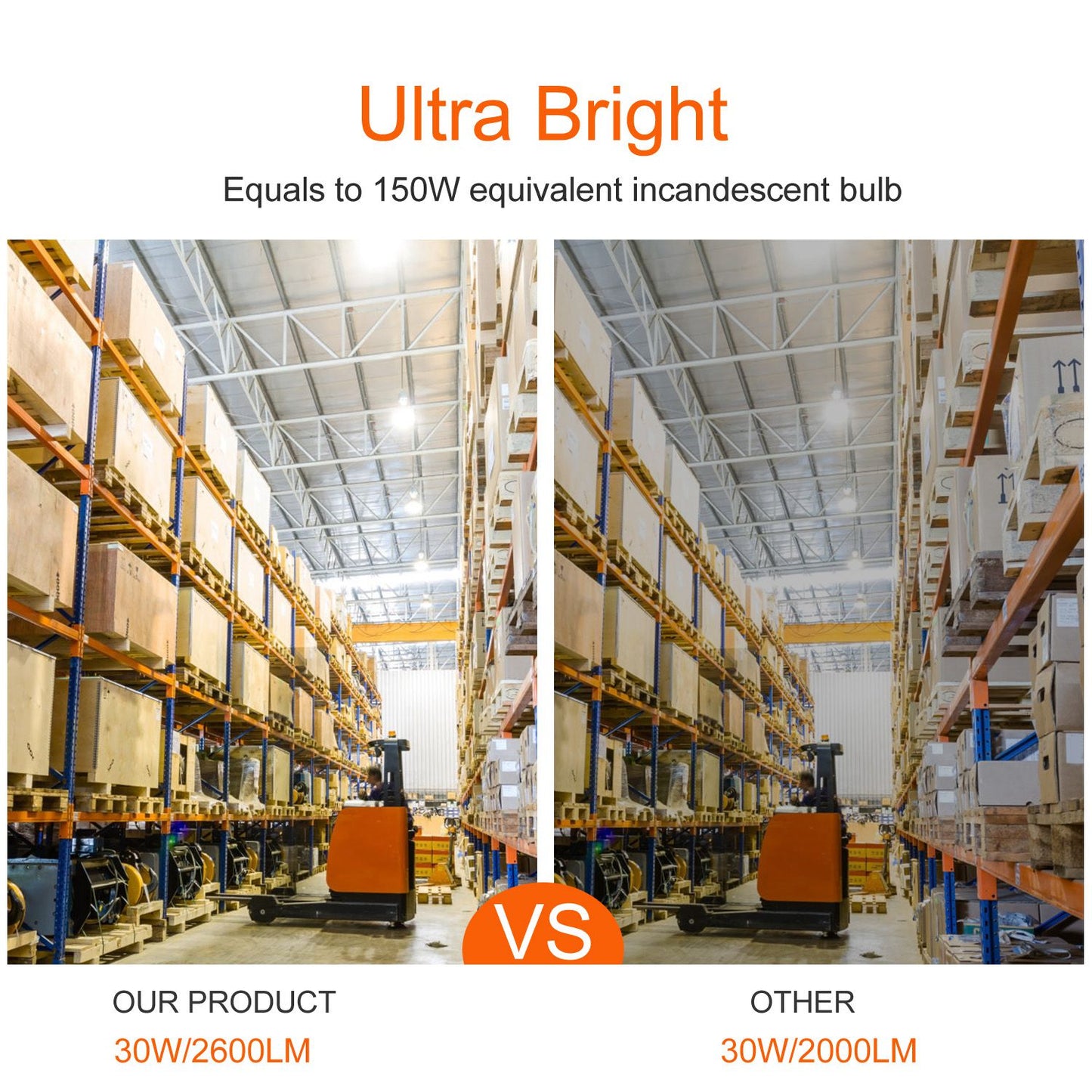 30W E26 Corn Light Bulb 2600LM 150W Equivalent 6200K Cold White