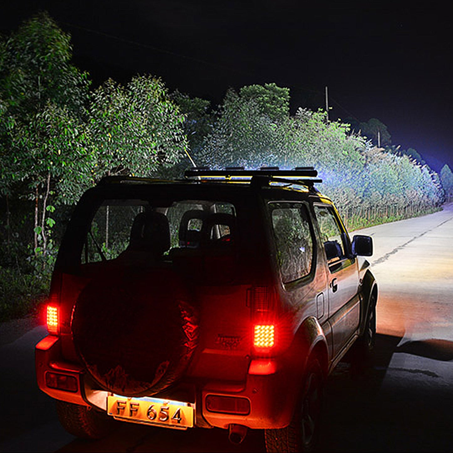 7in LED Light Bar Single Row Offroad Spot Lights 18W Ultra Slim Straight Work Light