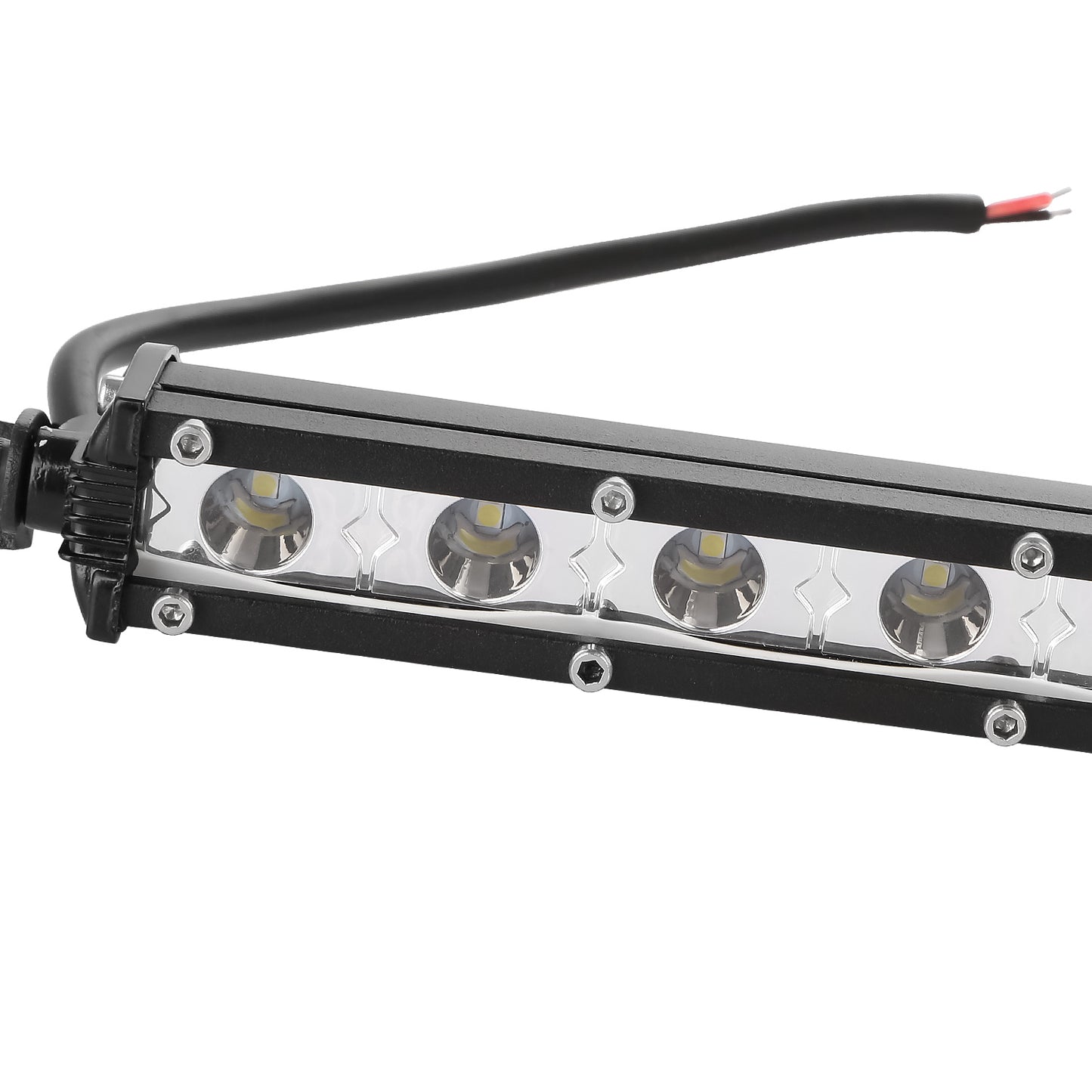 7in LED Light Bar Single Row Offroad Spot Lights 18W Ultra Slim Straight Work Light