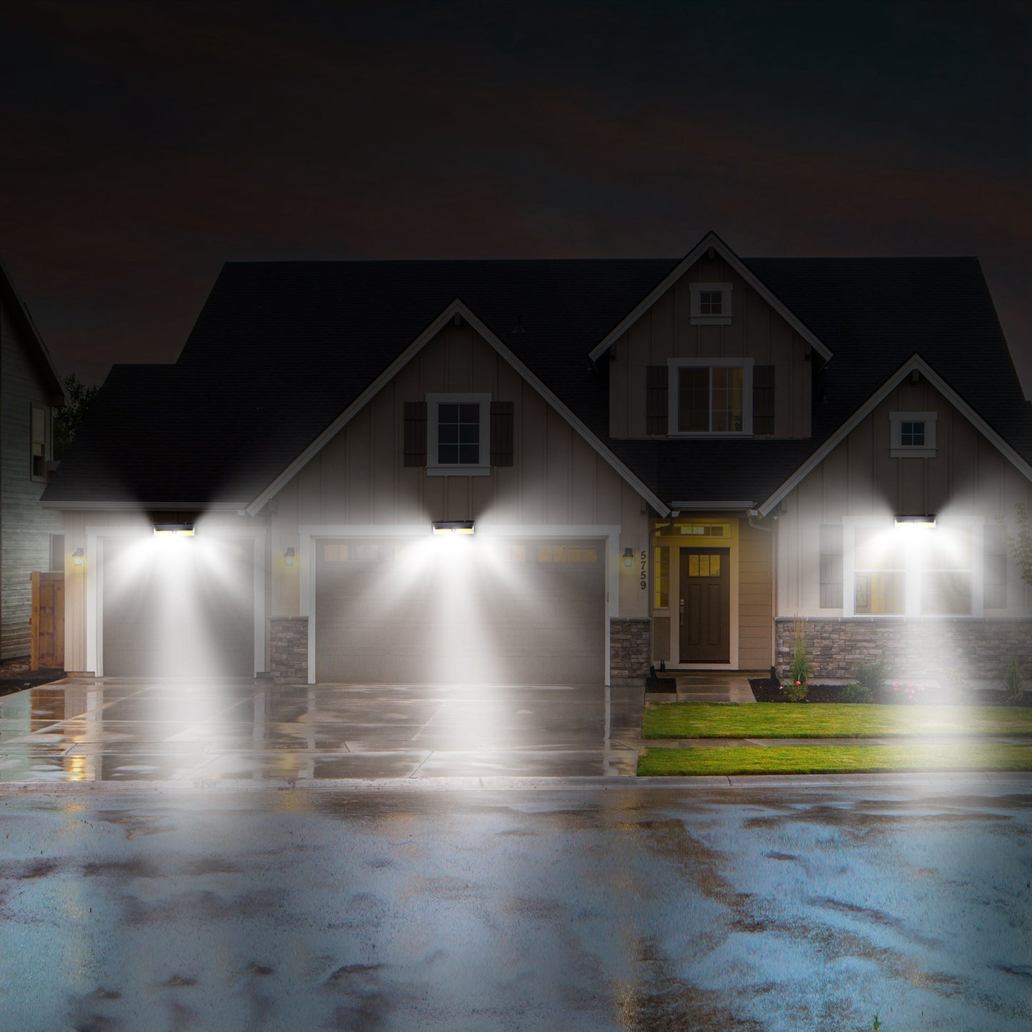 Solar Lights 180 LEDs Solar Wall Light Outdoor Motion Sensor Lamp