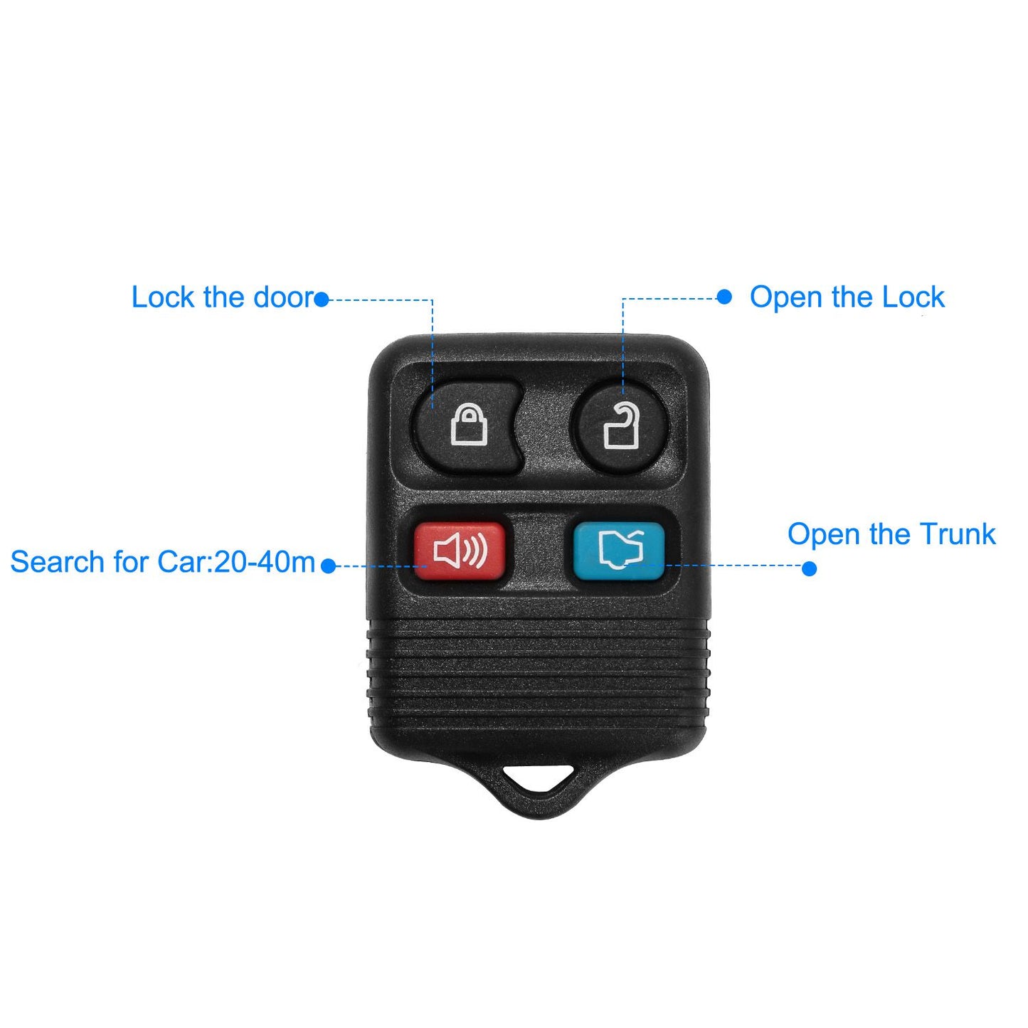 2 Keyless Entry Car Key Remote Key Fob Case Button Pad Replacement for Ford Escape Mustang Explorer CWTWB1U331