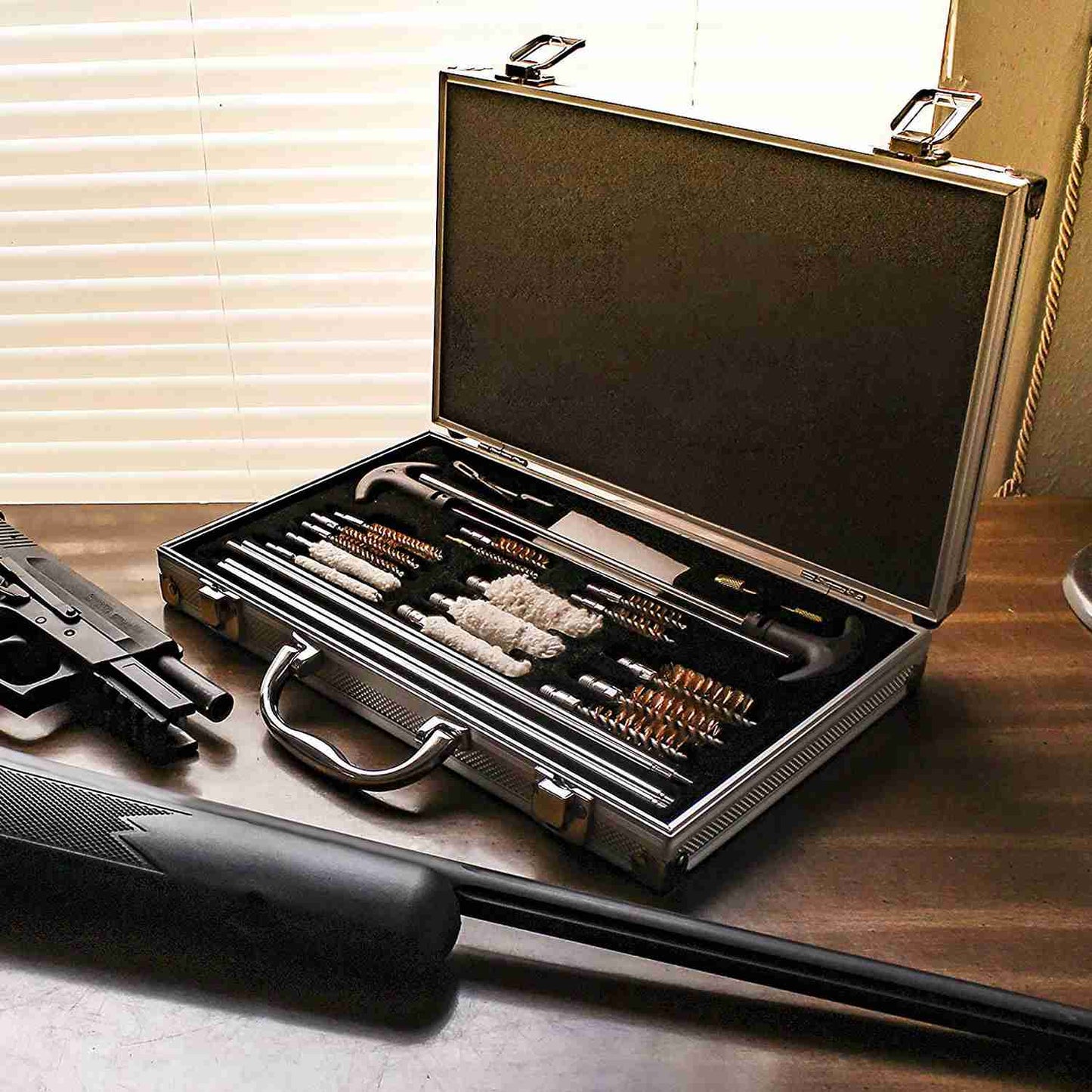 126Pcs Universal Gun Cleaning Kit Gun Cleaning Brushes Mops
