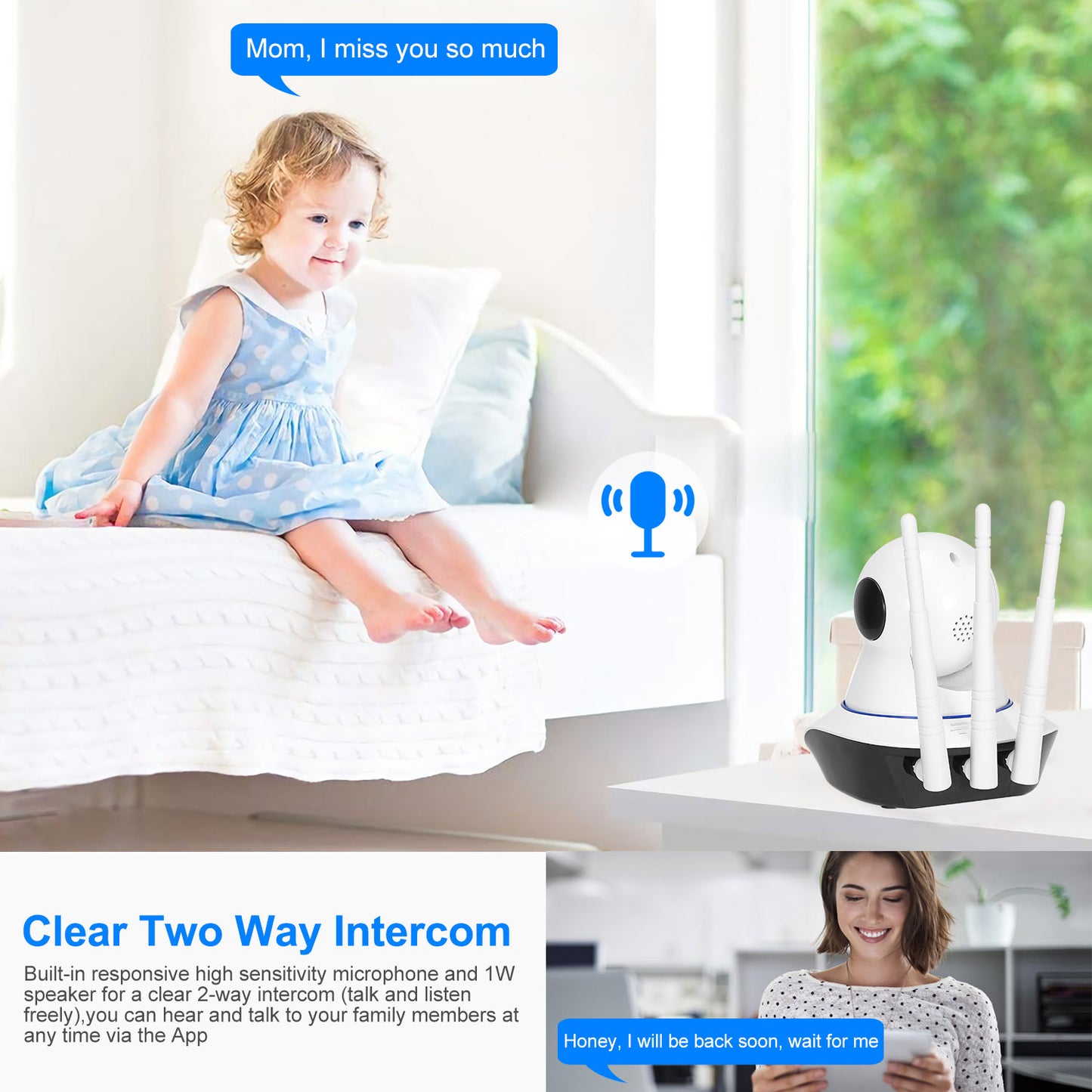 720P WiFi IP Camera Motion Detection IR Night Vision Camcorder