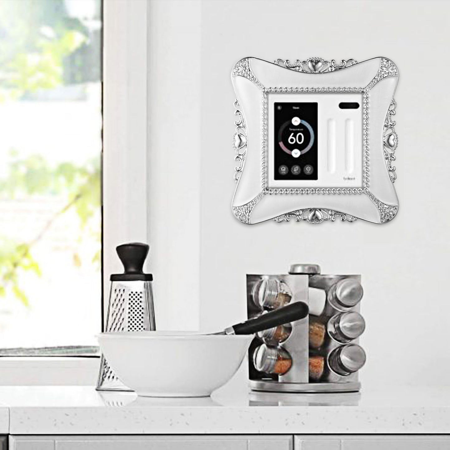 2 Packs Decorative Switch Cover European Romantic Wall Plate Protector