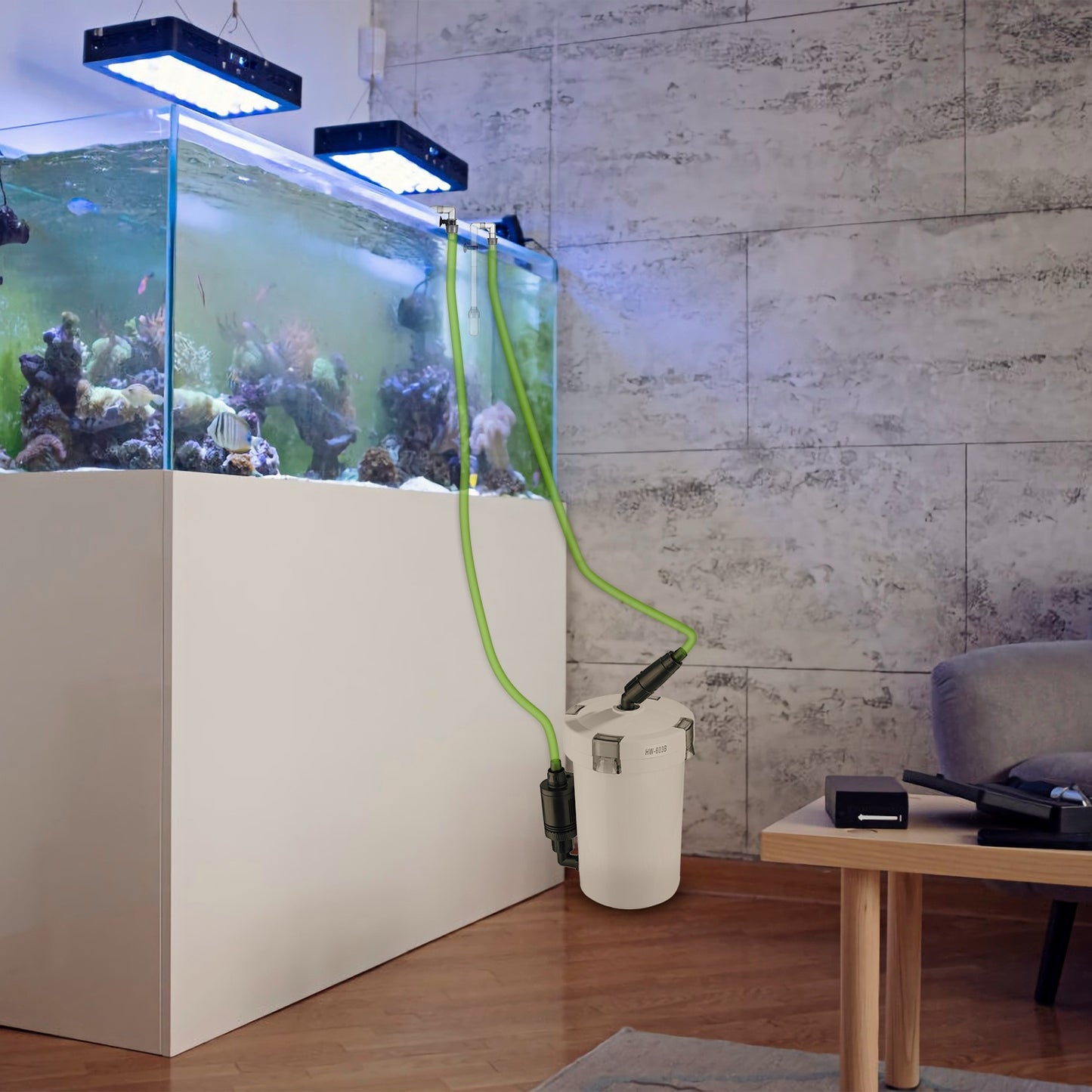 3-Stage External Canister Filter for 28 Gallon Aquarium Fish Tank