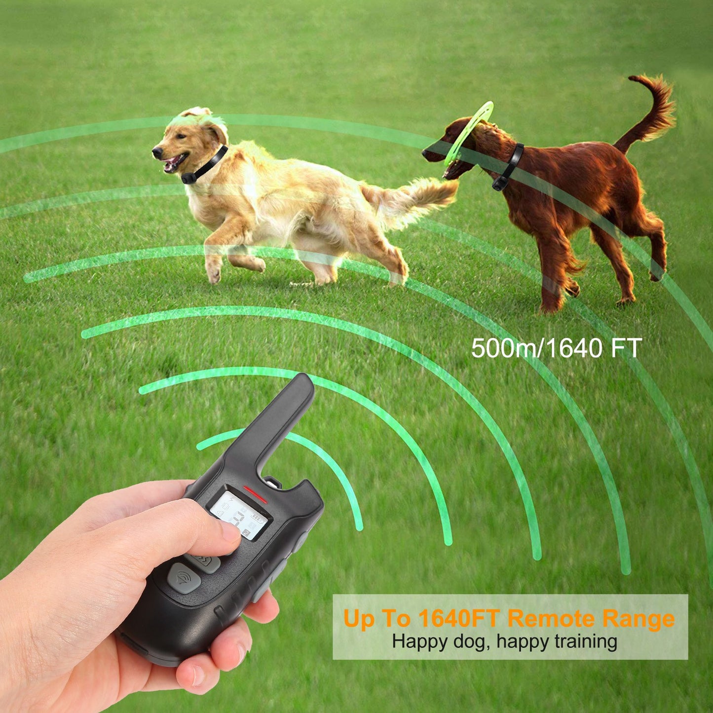Dog Training Collar IP67 Waterproof Rechargeable Dog Shock Collar
