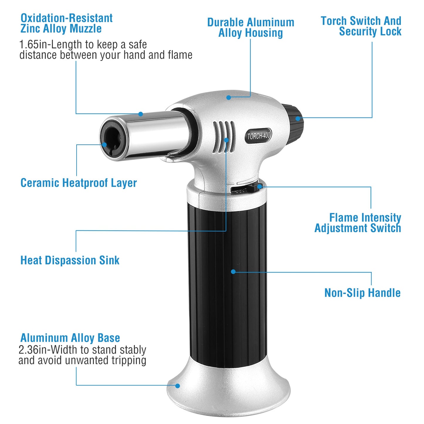 Culinary Butane Torch Chef Kitchen Cooking Blow Torch Lighter