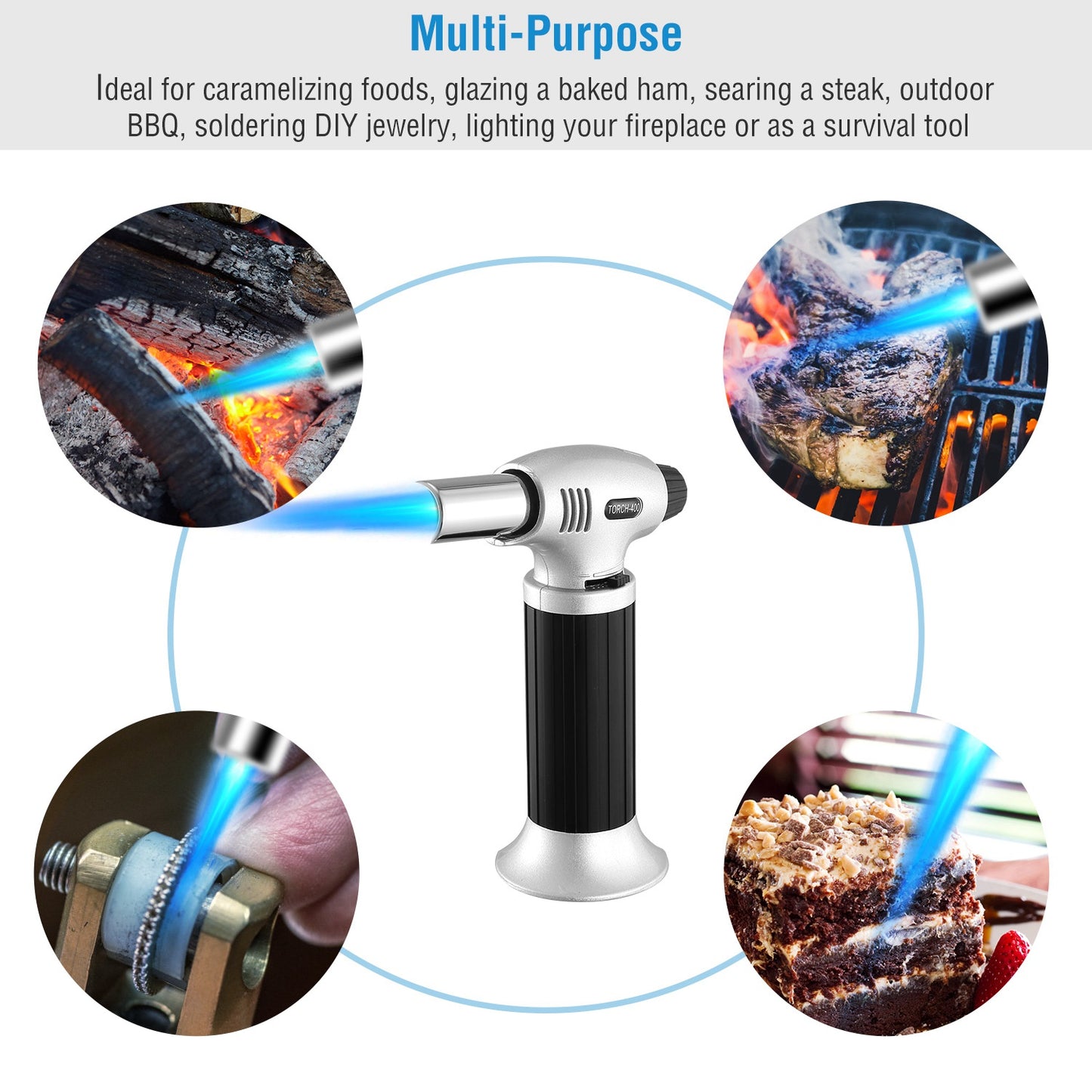 Culinary Butane Torch Chef Kitchen Cooking Blow Torch Lighter