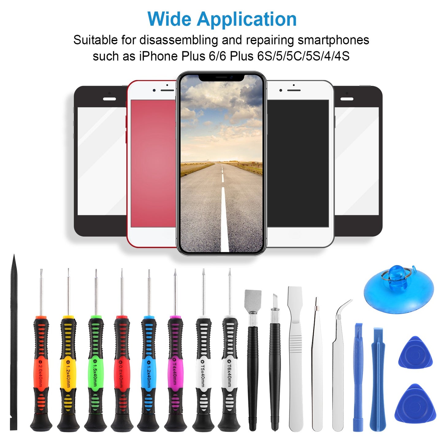 20Pcs Pro Opening Pry Tools Repair Kit for iPhone 6s Plus