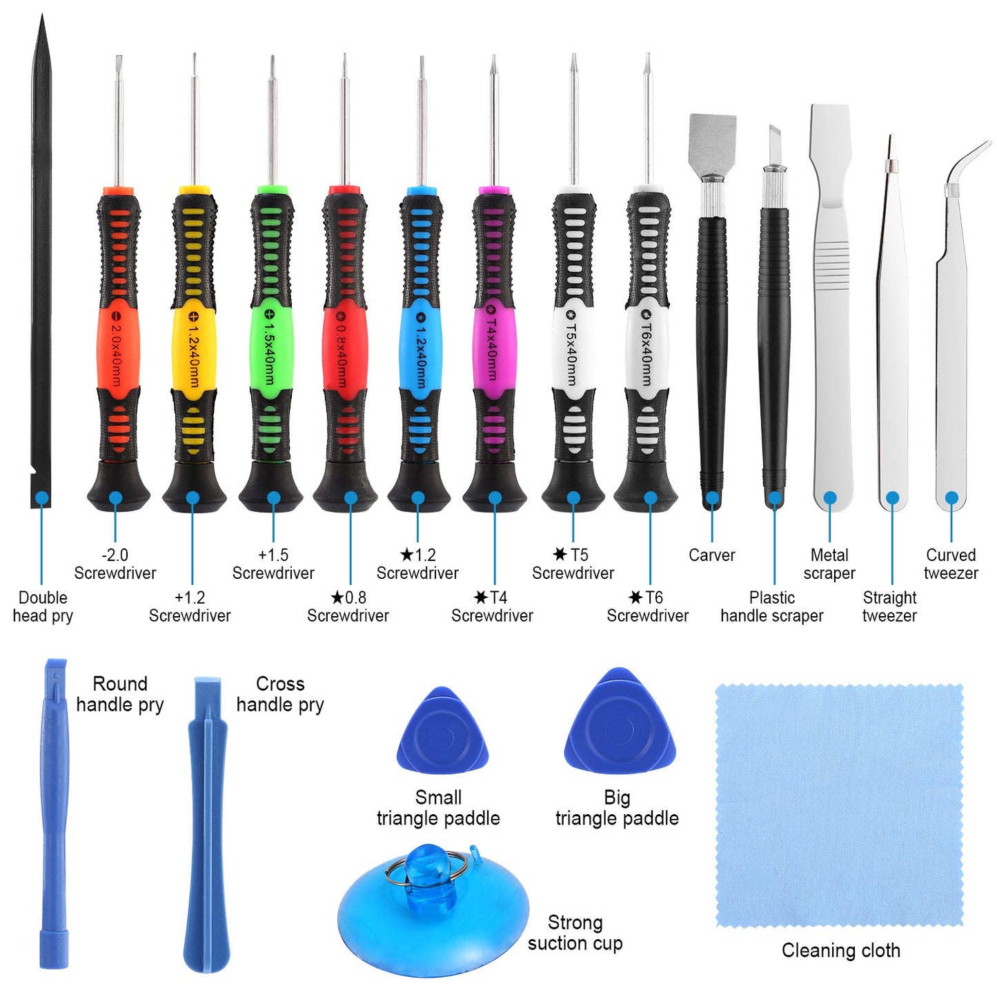 20Pcs Pro Opening Pry Tools Repair Kit for iPhone 6s Plus