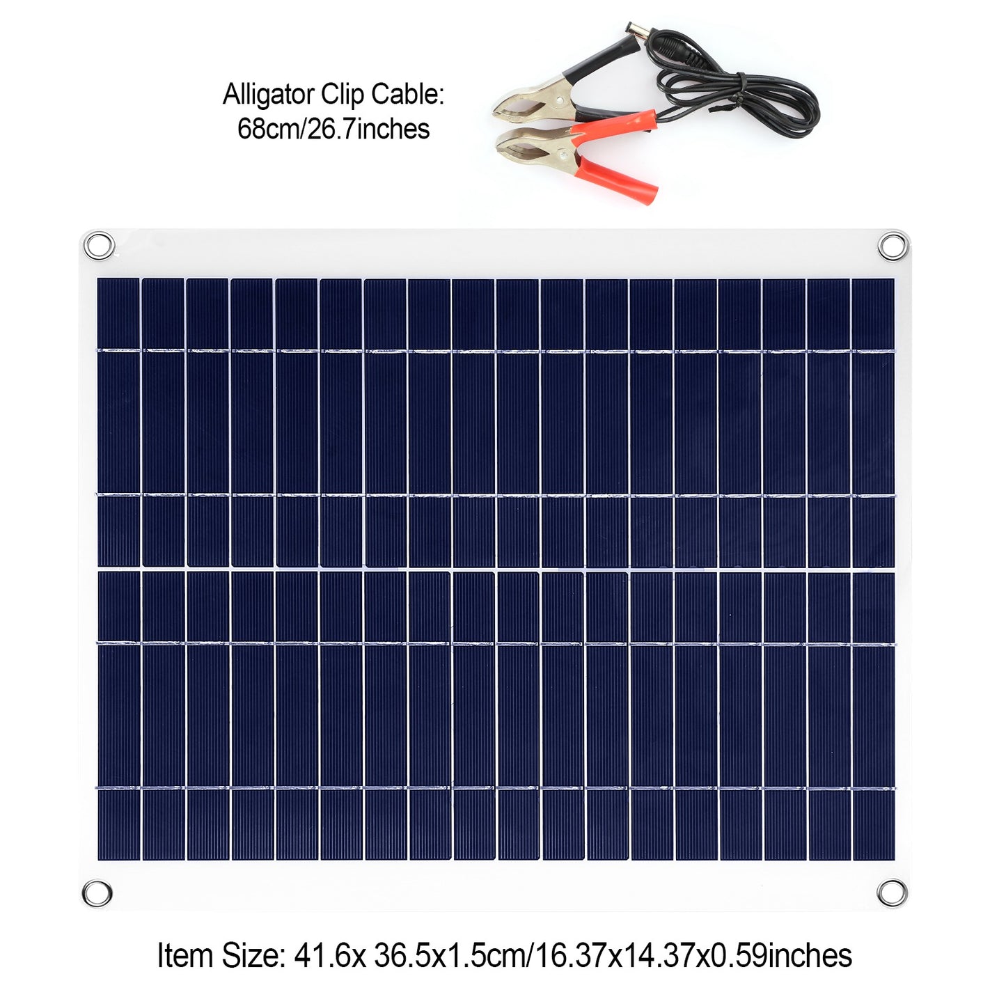 Outdoor Solar Panel 12V 25W Car Battery Charger IP68 Waterproof