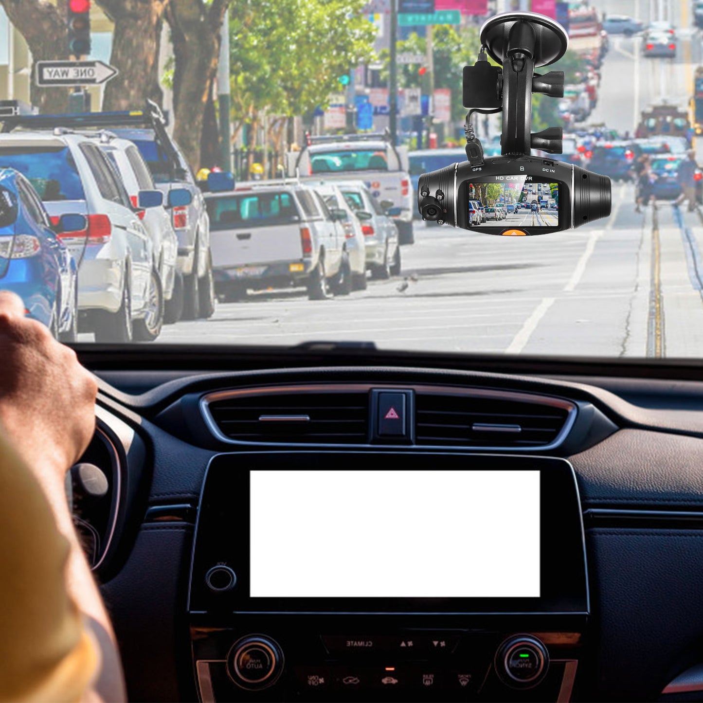 FHD 1080P Dual Lens Car DVR Dash Cam GPS Camera Video Recorder