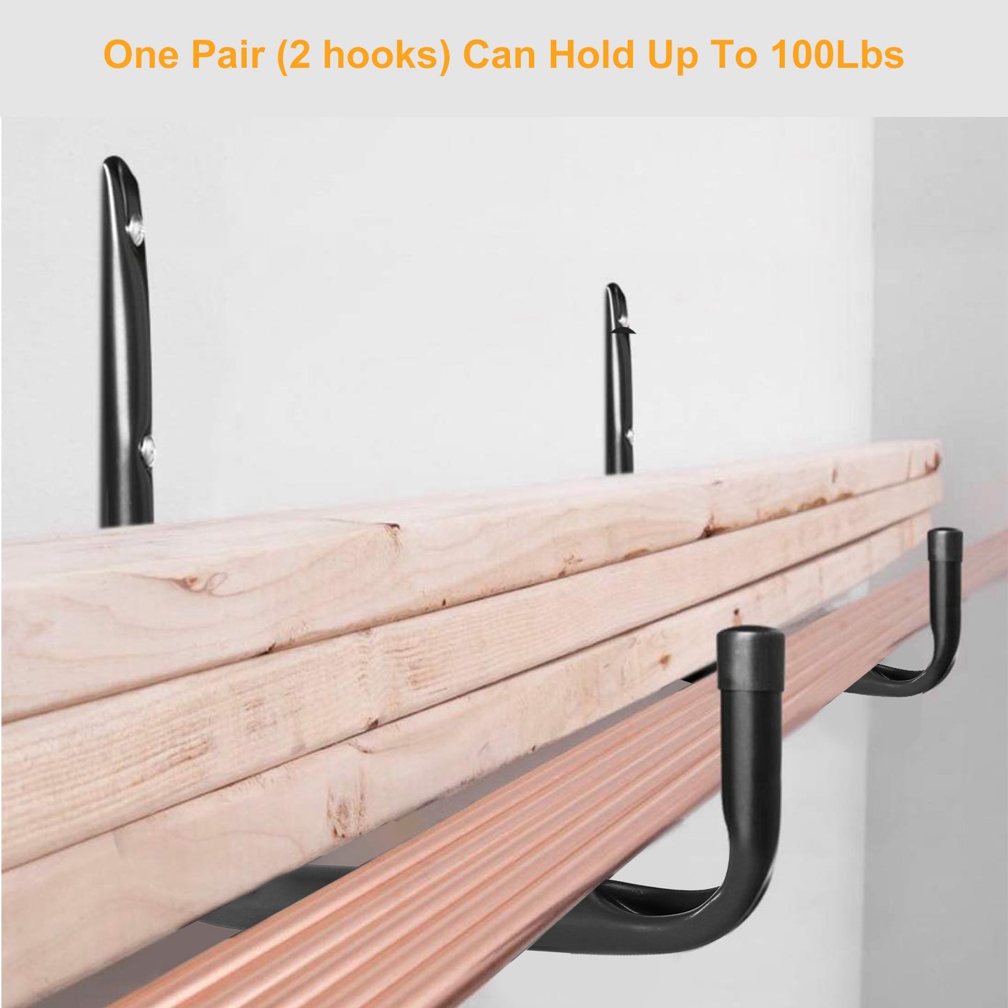 2Pcs Heavy Duty Garage Storage Hooks Hanger Wall Mount