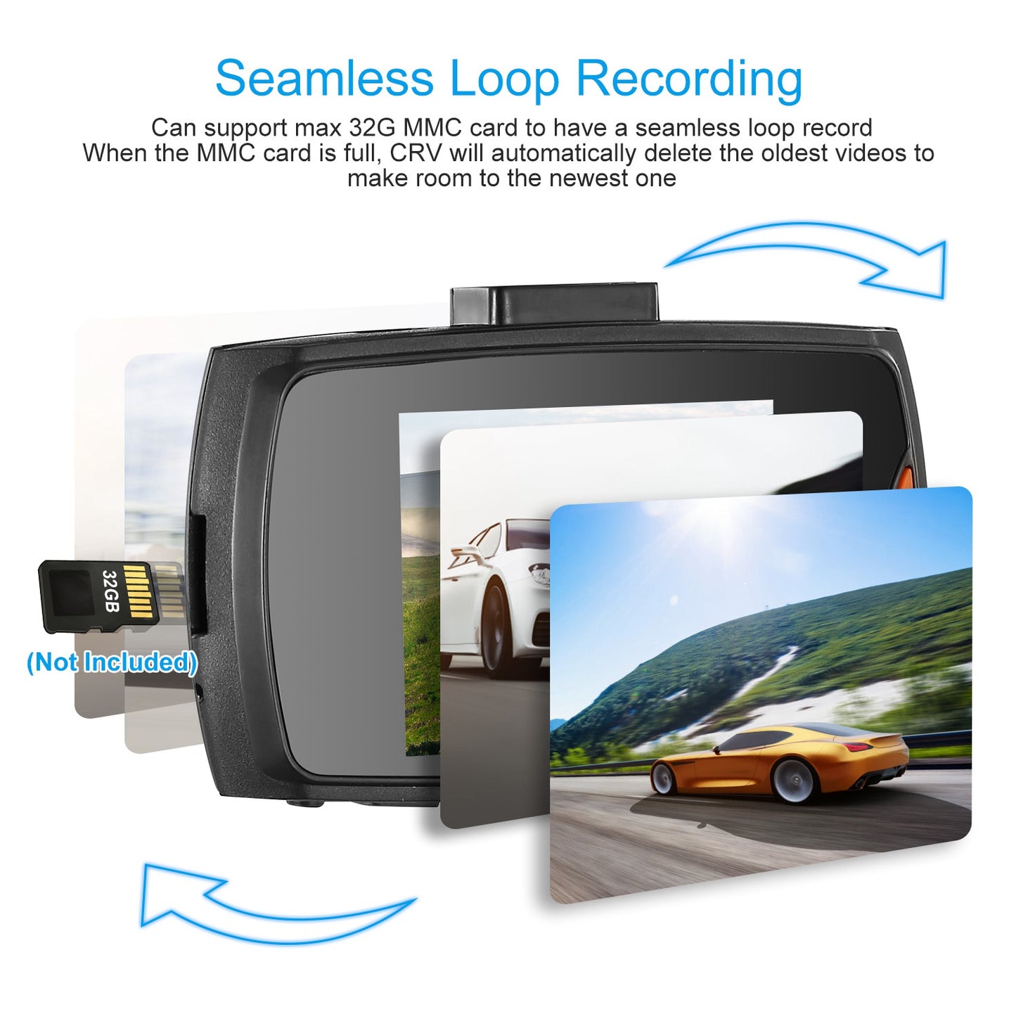 1080P Car DVR Camera Dash Cam Camcorder 90degree Angle Loop Recording Night Vison