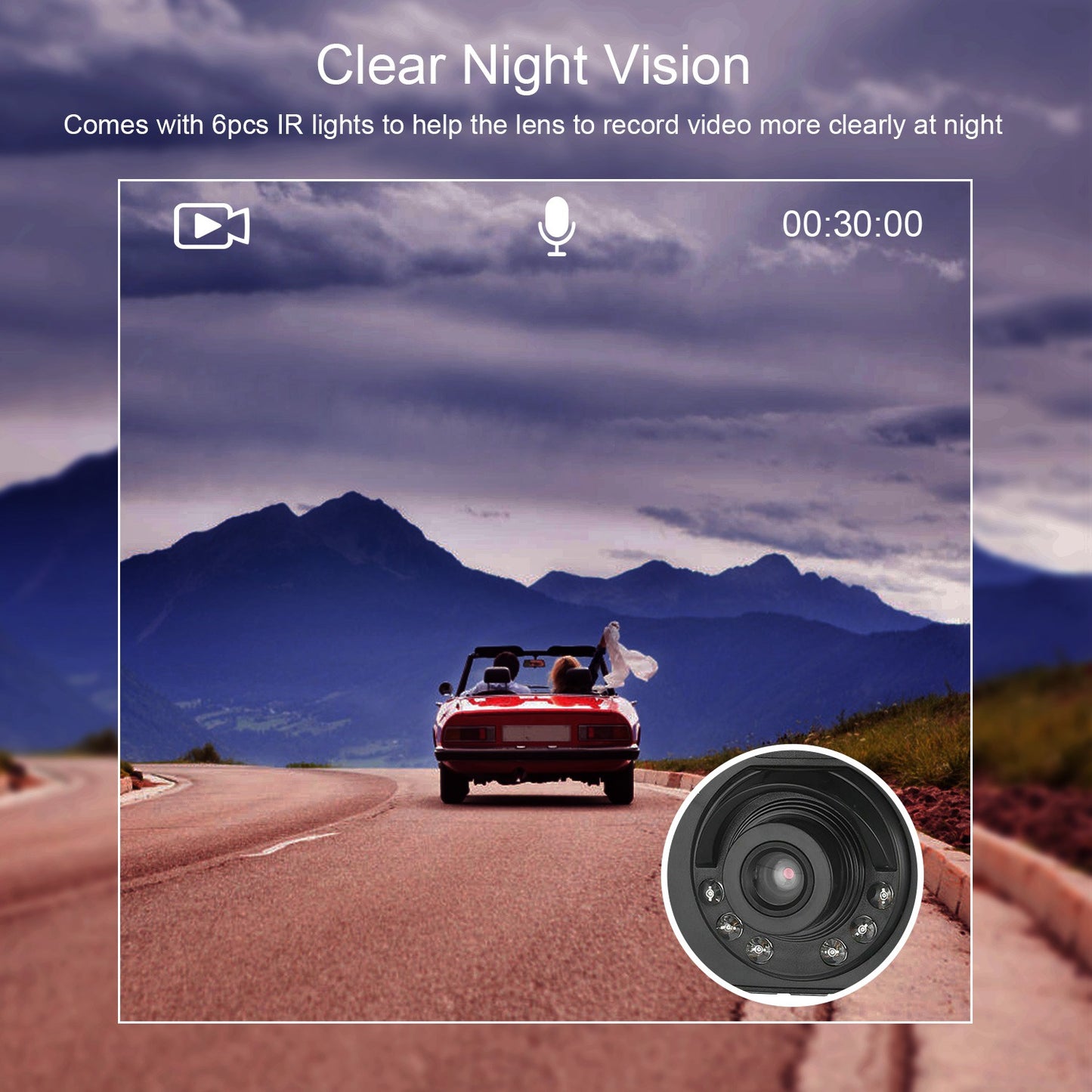 1080P Car DVR Camera Dash Cam Camcorder 90degree Angle Loop Recording Night Vison