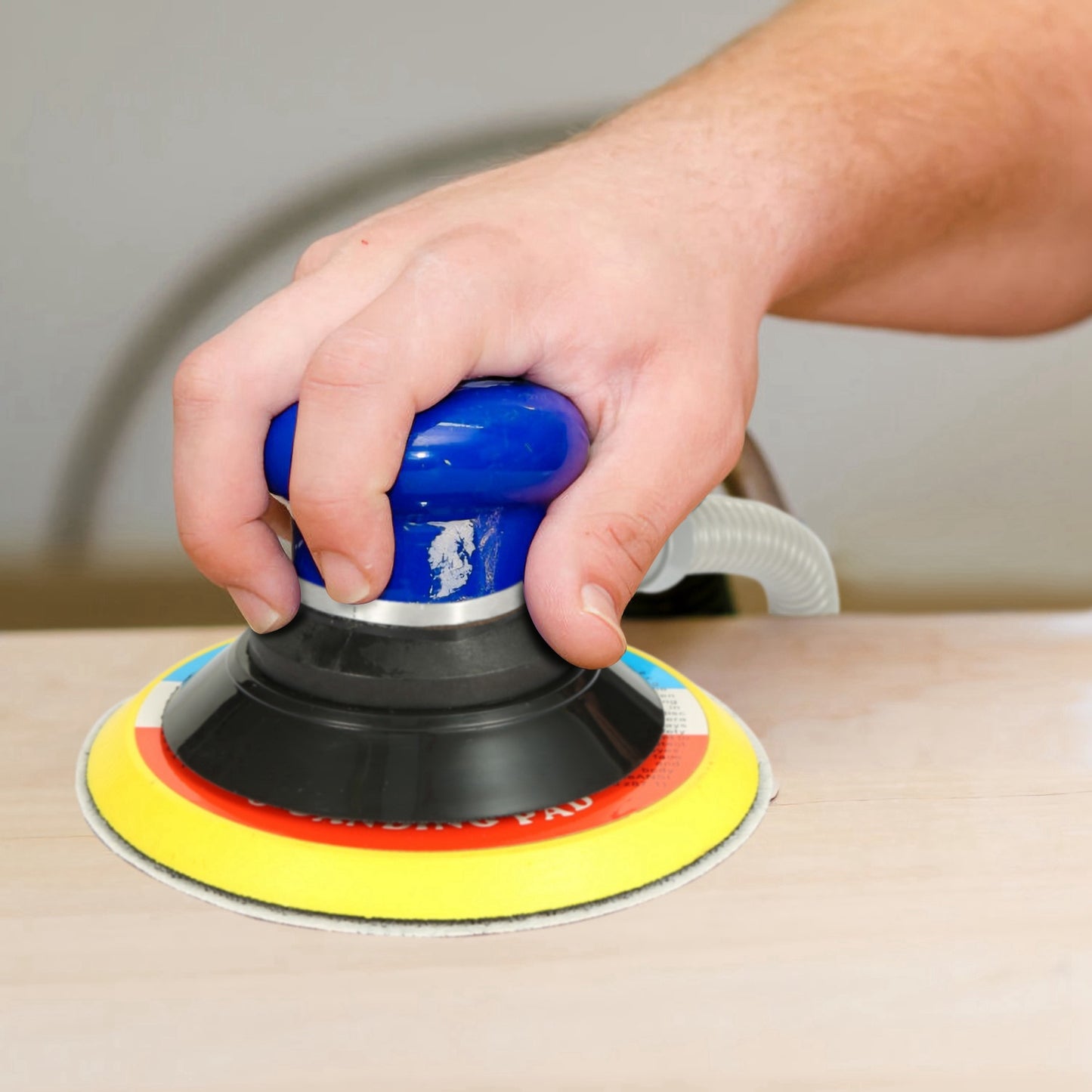 6" Air Random Orbital Sander Pneumatic Palm Sander 10000RPM