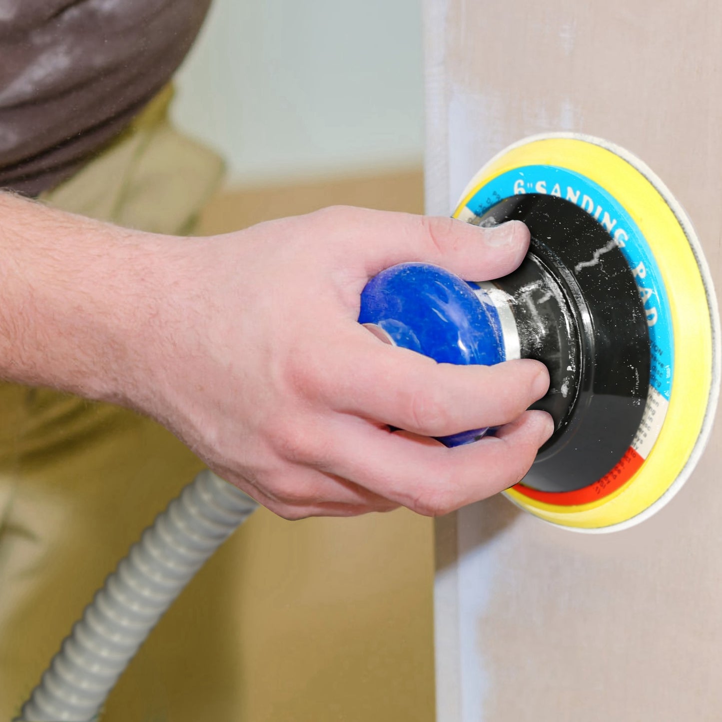 6" Air Random Orbital Sander Pneumatic Palm Sander 10000RPM
