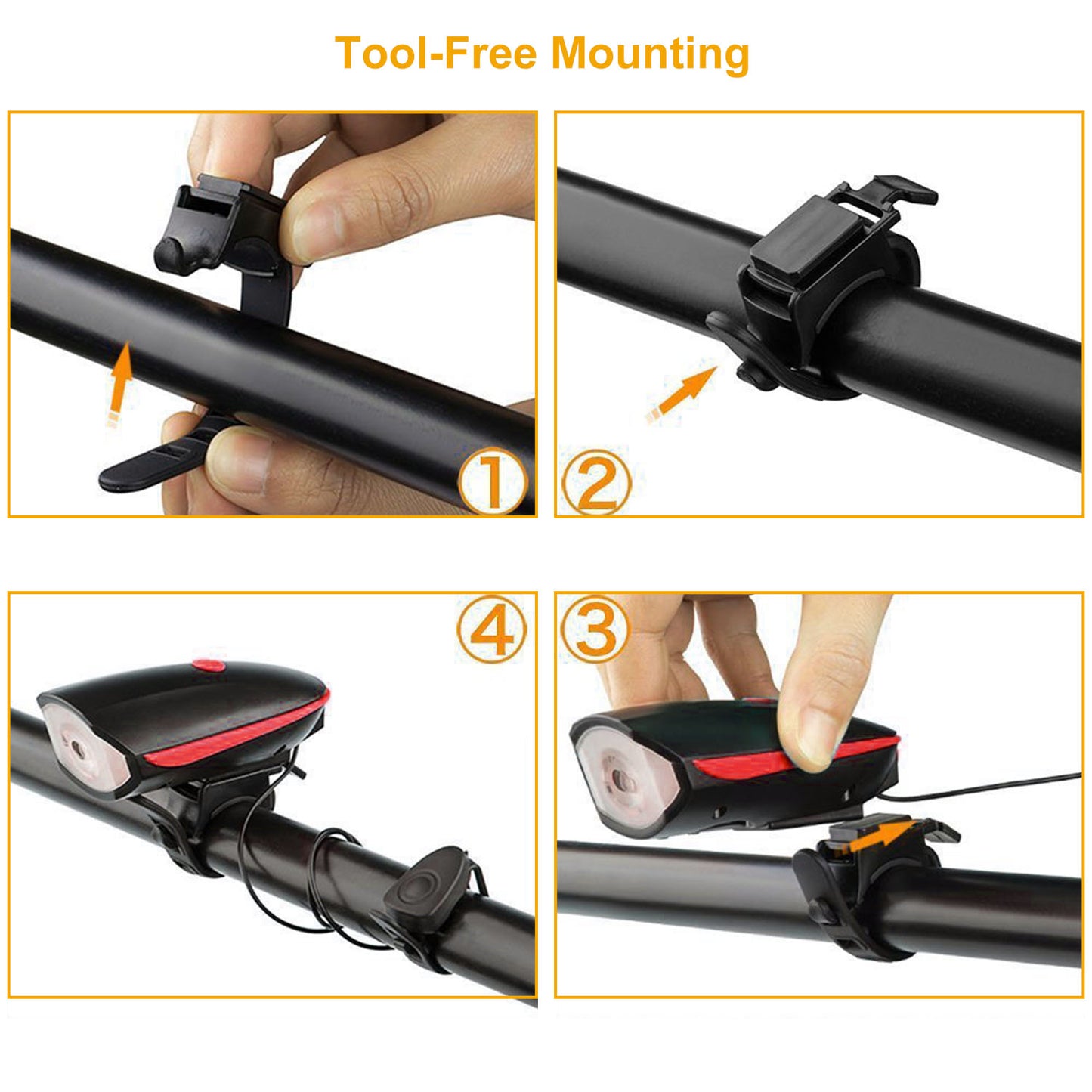 10000lm Bike Headlight USB Rechargeable LED Bicycle Front Light
