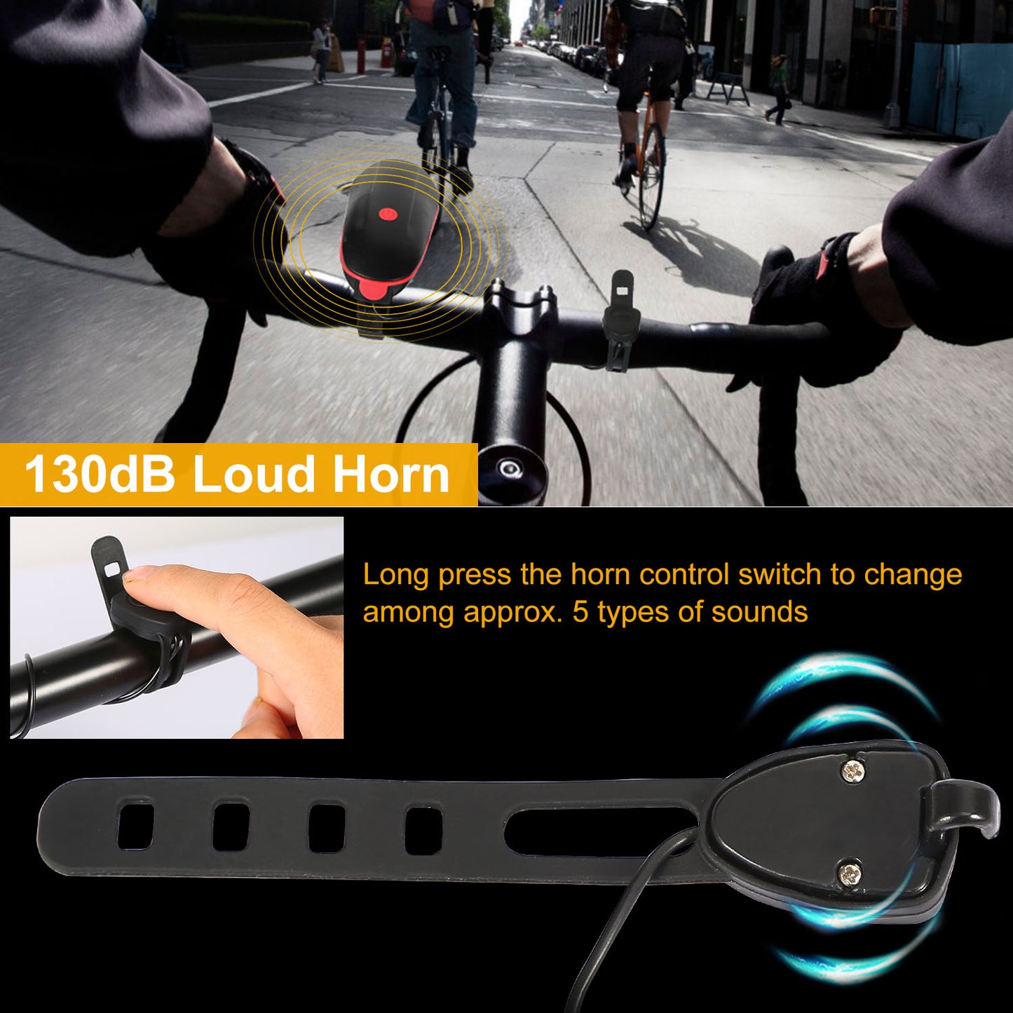 10000lm Bike Headlight USB Rechargeable LED Bicycle Front Light