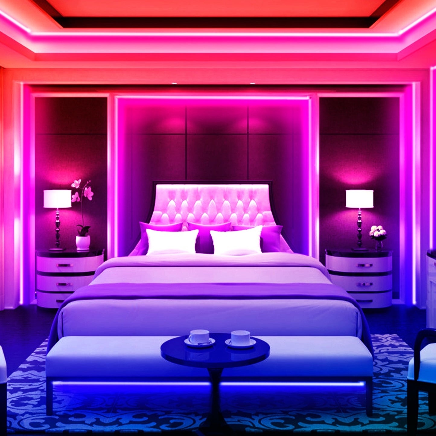 16.4FT 300 LEDs SMD5050 RGB Color Changing WiFi Smart LED Light