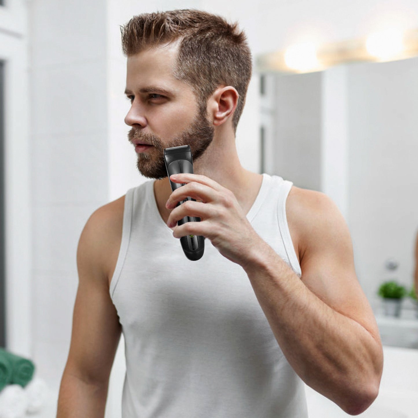 Men Electric Hair Clipper Trimmer Rechargeable Beard Shaver