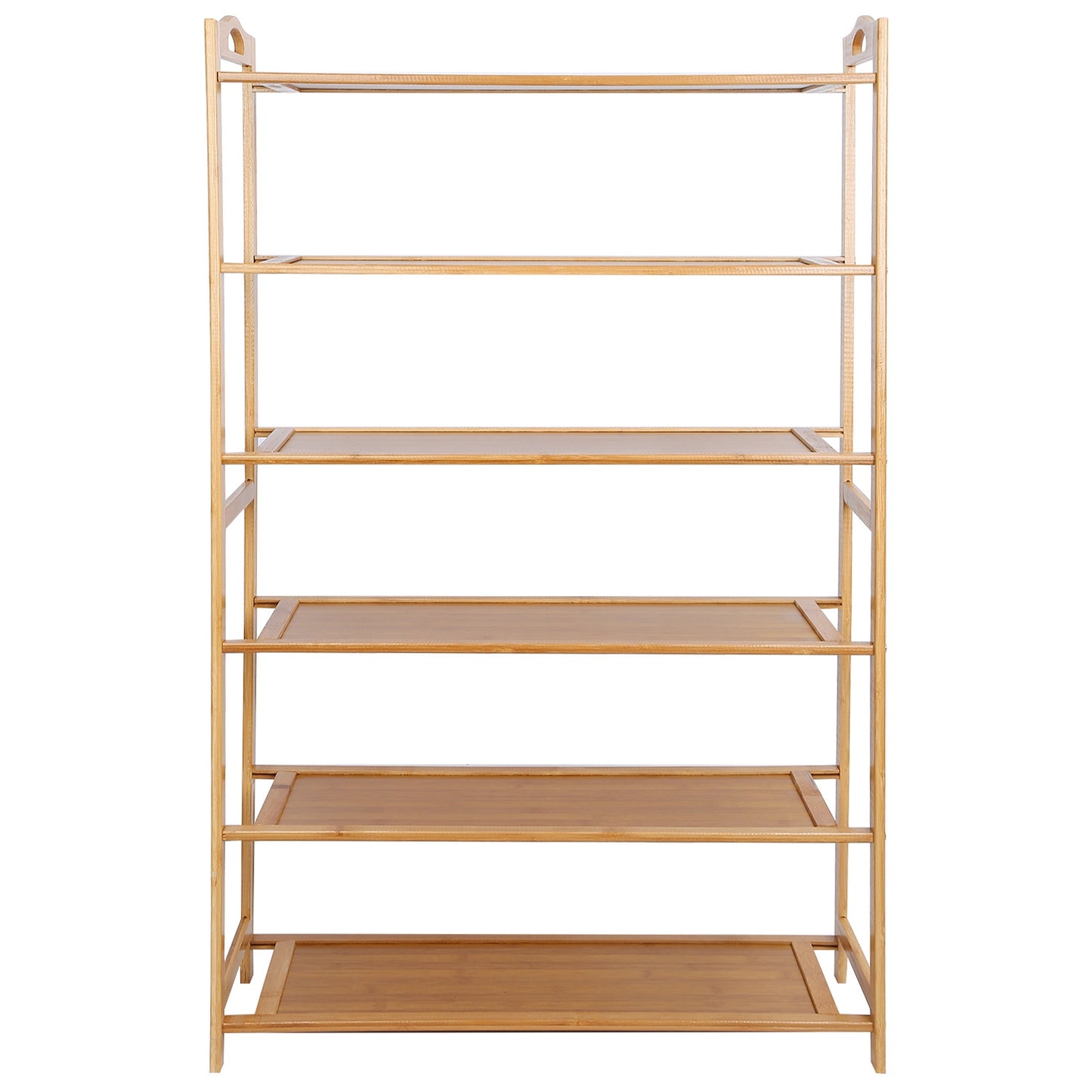 6 Tier Bamboo Shoe Rack Organizer Shoe Self Storage