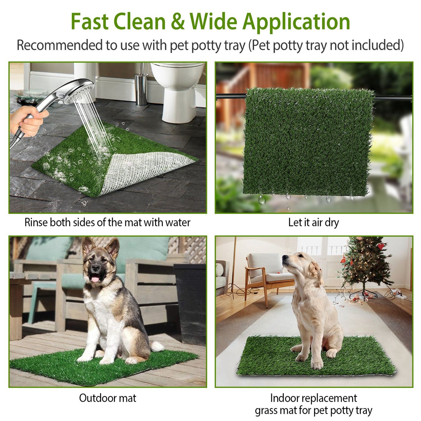 23.23x18.12in Replacement Grass Mat For Pet Potty Tray Dog Pee Potty Grass