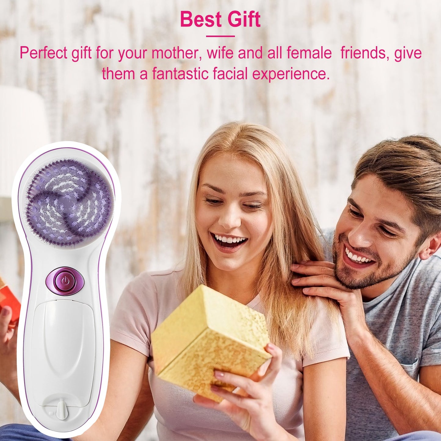 Multi - functional Electric Cleansing 5 in 1 Face Waterproof Spin Brush
