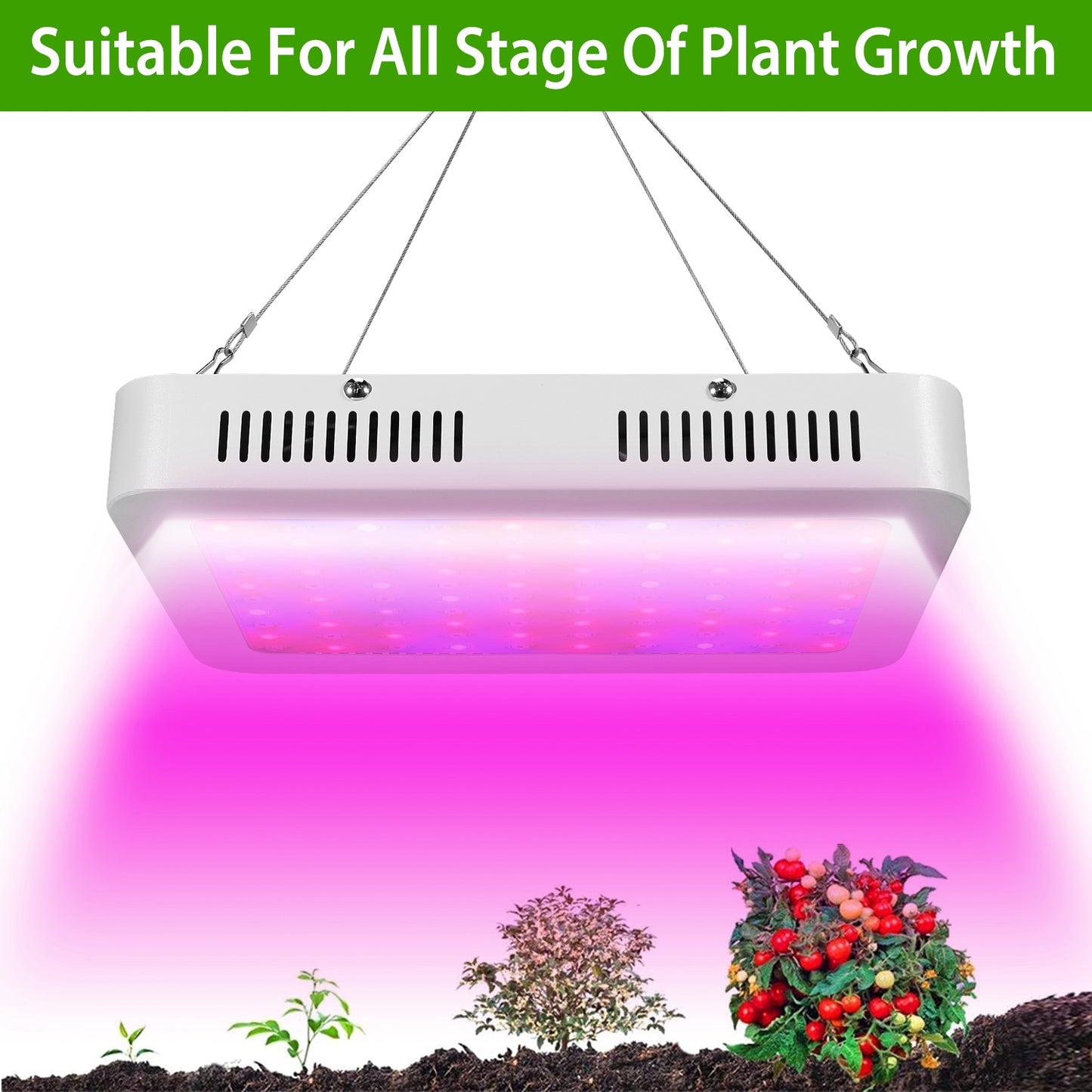 LED Grow Light 1000W 380-800nm Plant Grow Light