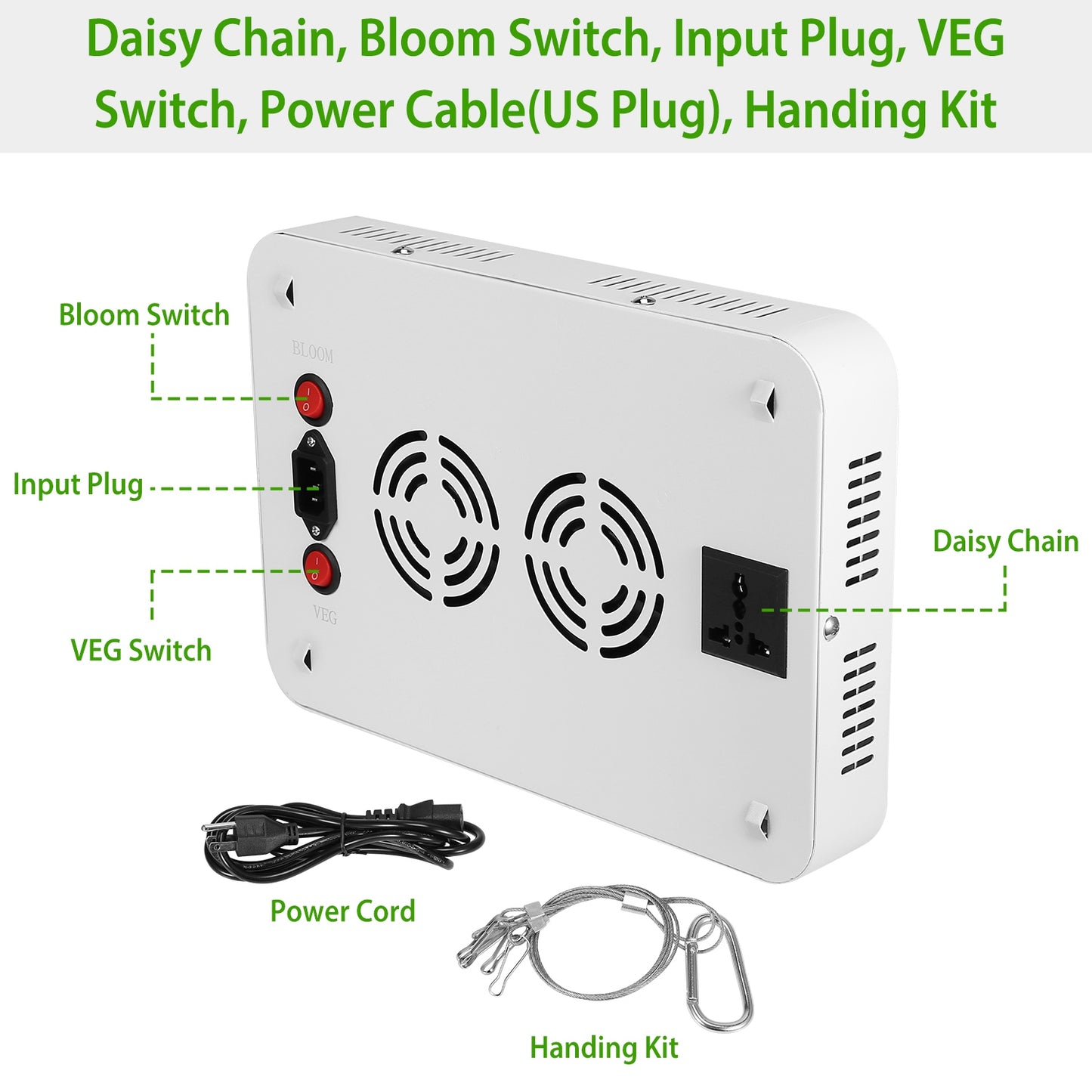 LED Grow Light 1000W 380-800nm Plant Grow Light