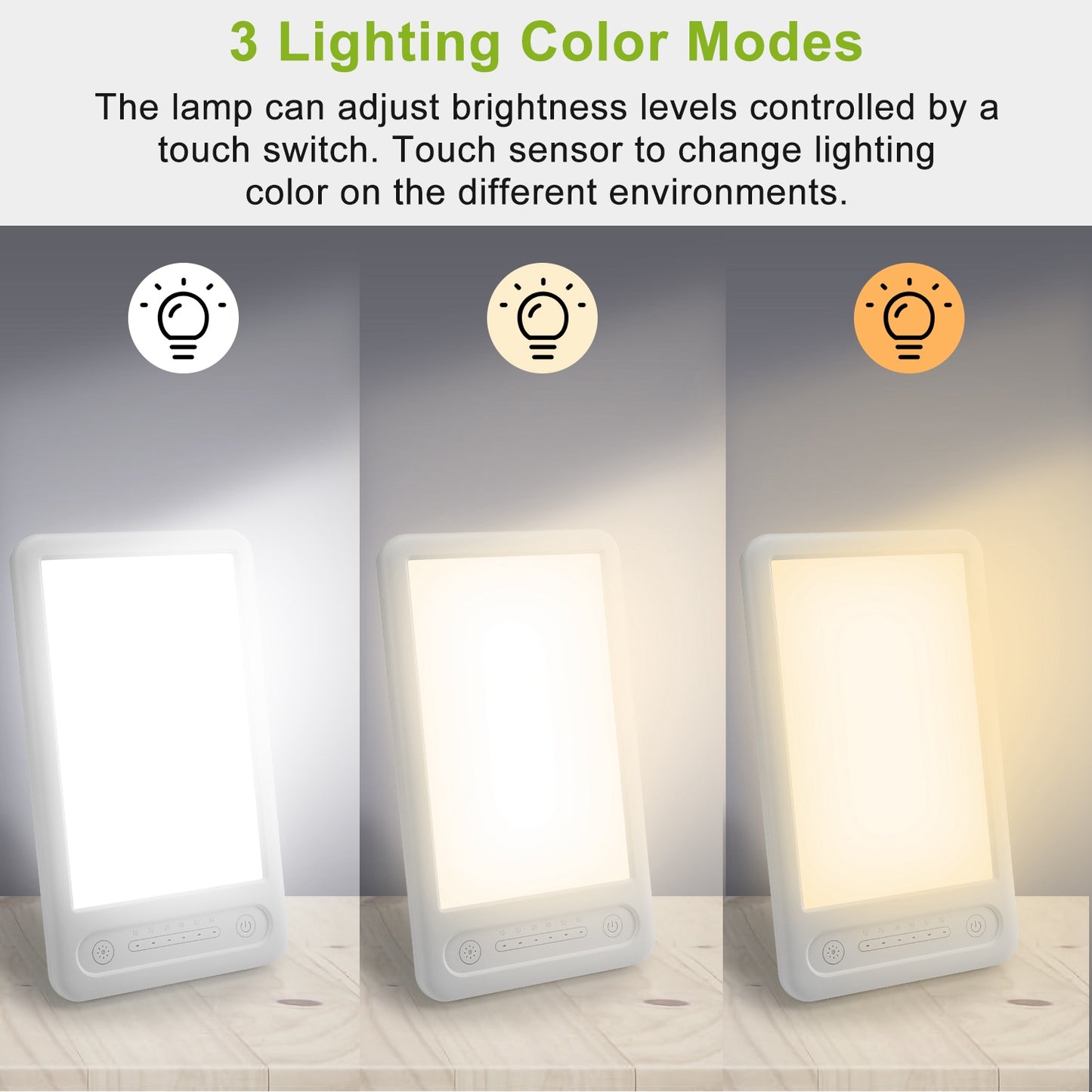 Light Therapy Lamp UV-Free LED 10000 Lux Therapy Light