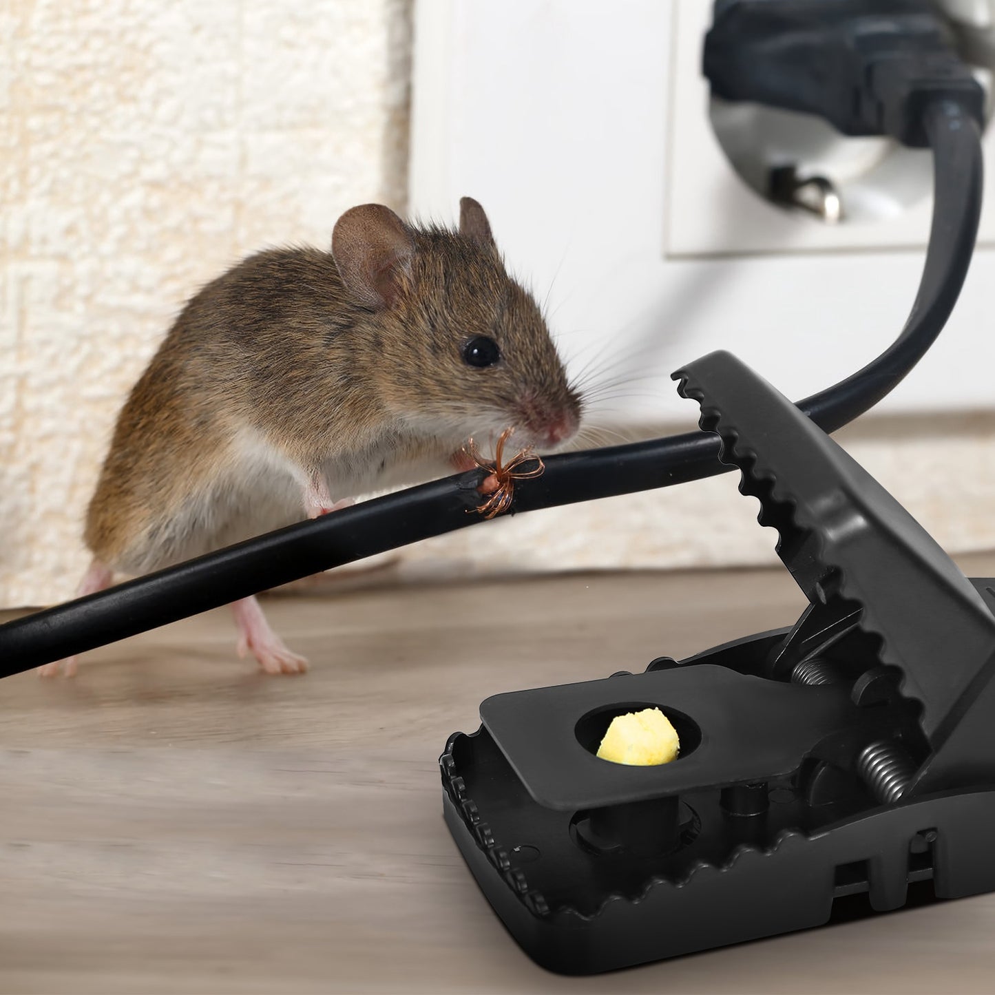 6 Pack Mouse Traps Reusable Rat Trap Mice Snap Trap Effective Mouse Catcher