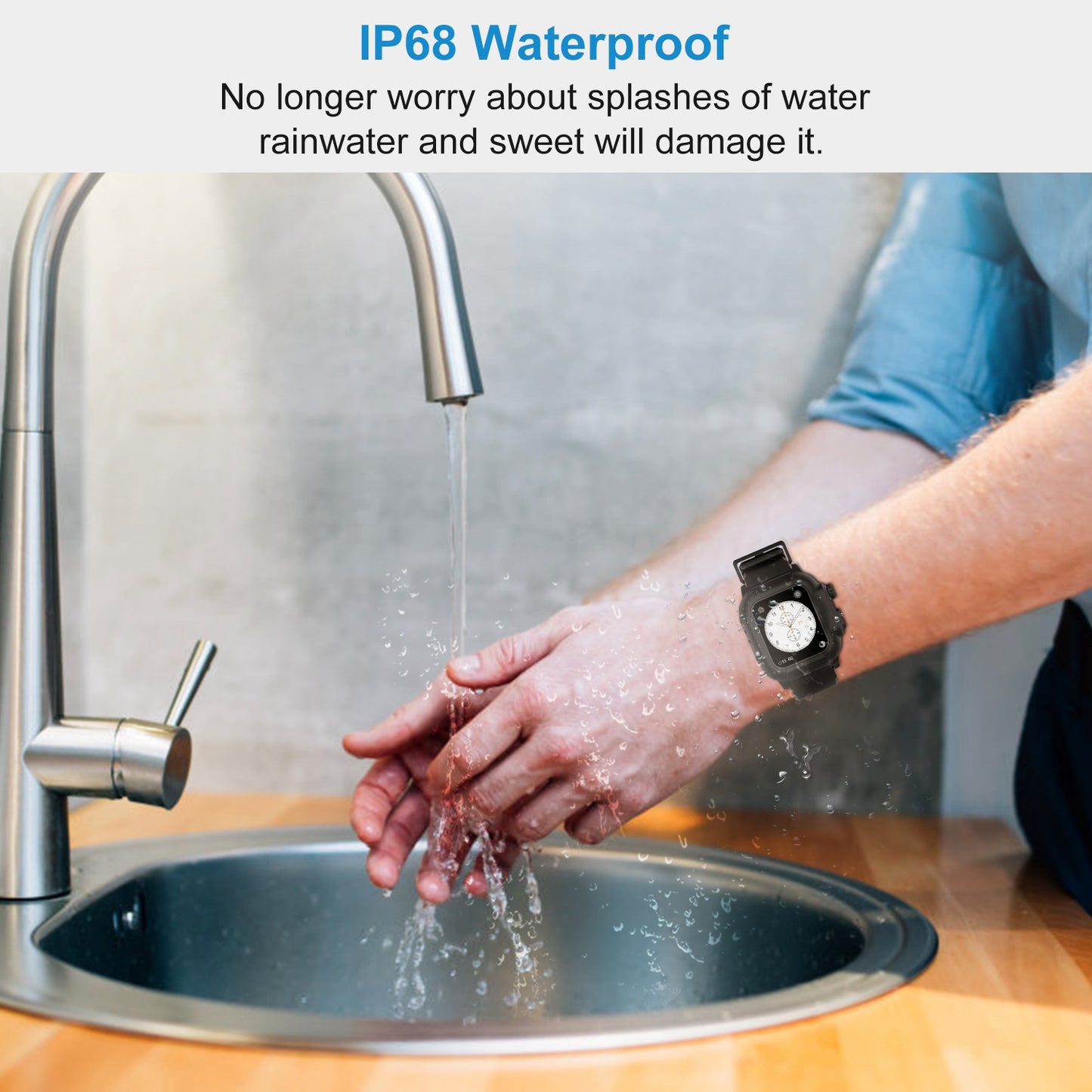 Compatible Case for Apple Watch Series 4/5 (40mm) IP 68 Waterproof Shockproof