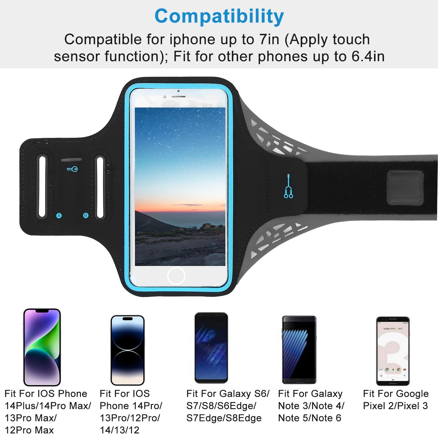 Phone Armband Case Sweat-resistant Armband Phone Holder