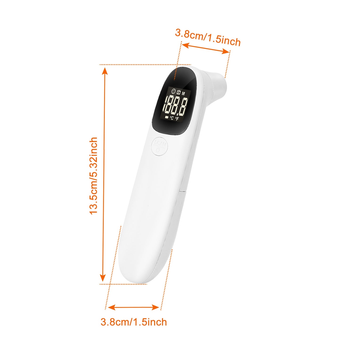 Digital Infrared Thermometer Noncontact Forehead Object Thermometer