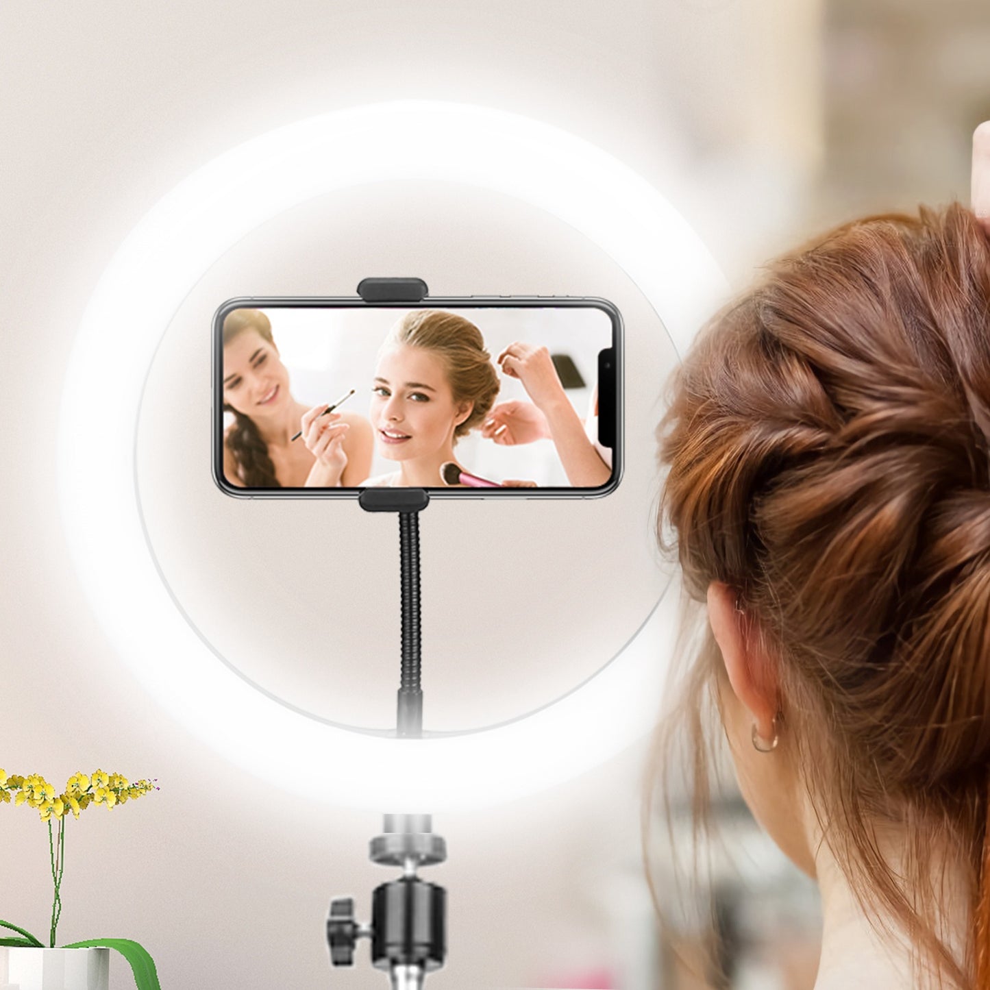 10in LED Selfie Ring Light Dimmable 120 LEDs Makeup Ring Lights